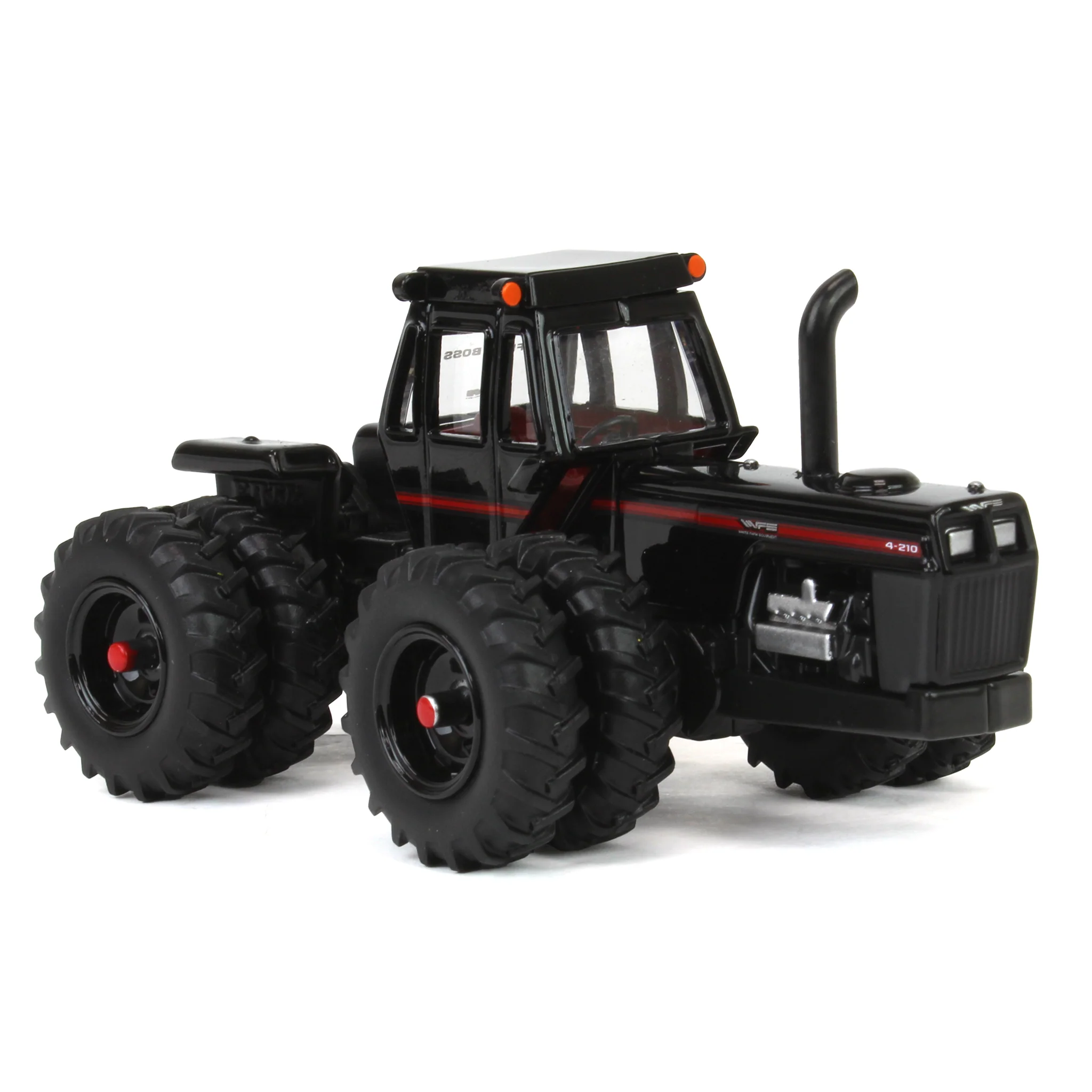 Black Chase Unit ~ 1/64 White 4-210 4WD Tractor with Duals by ERTL, 2024 National Farm Toy Museum - Image 2