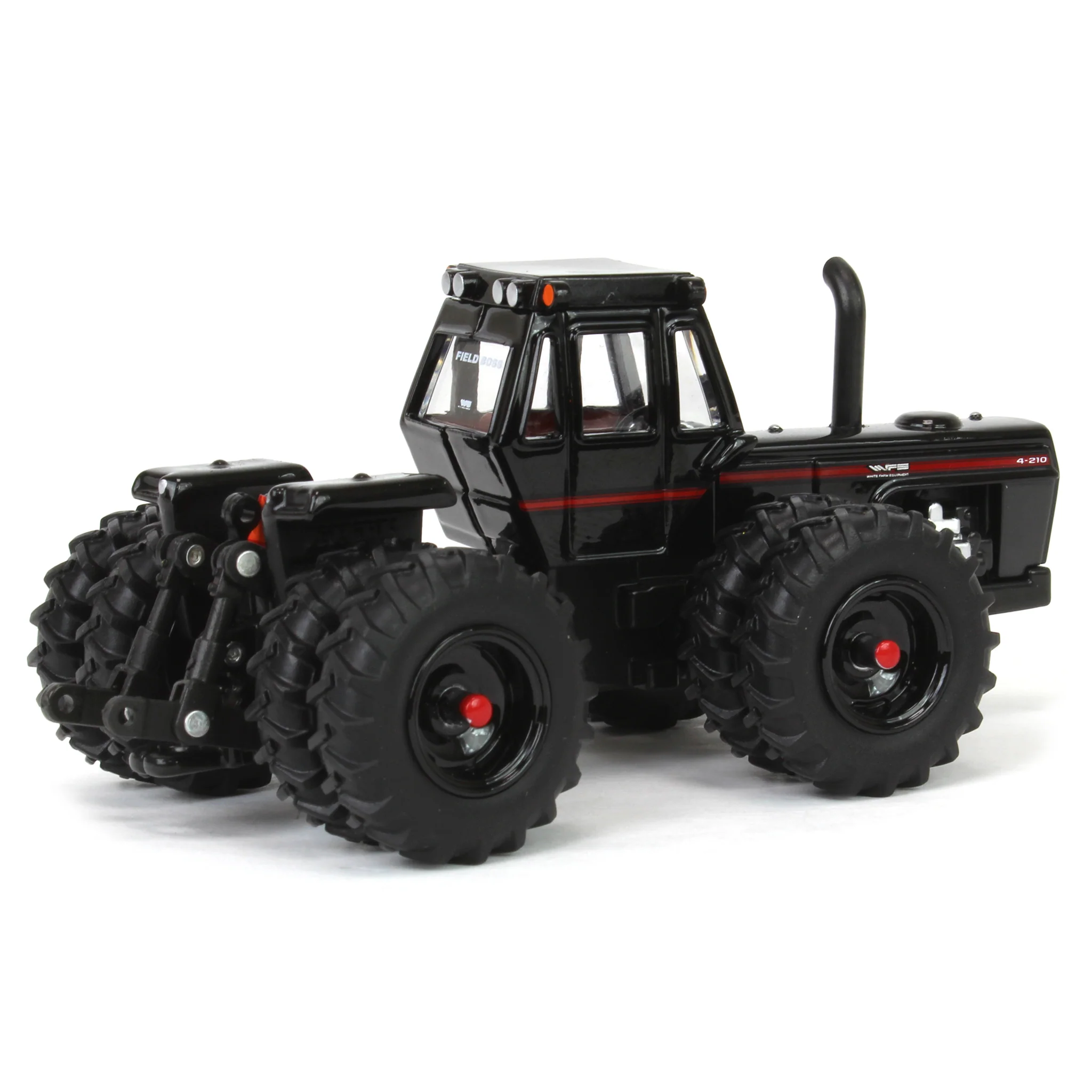 Black Chase Unit ~ 1/64 White 4-210 4WD Tractor with Duals by ERTL, 2024 National Farm Toy Museum - Image 3