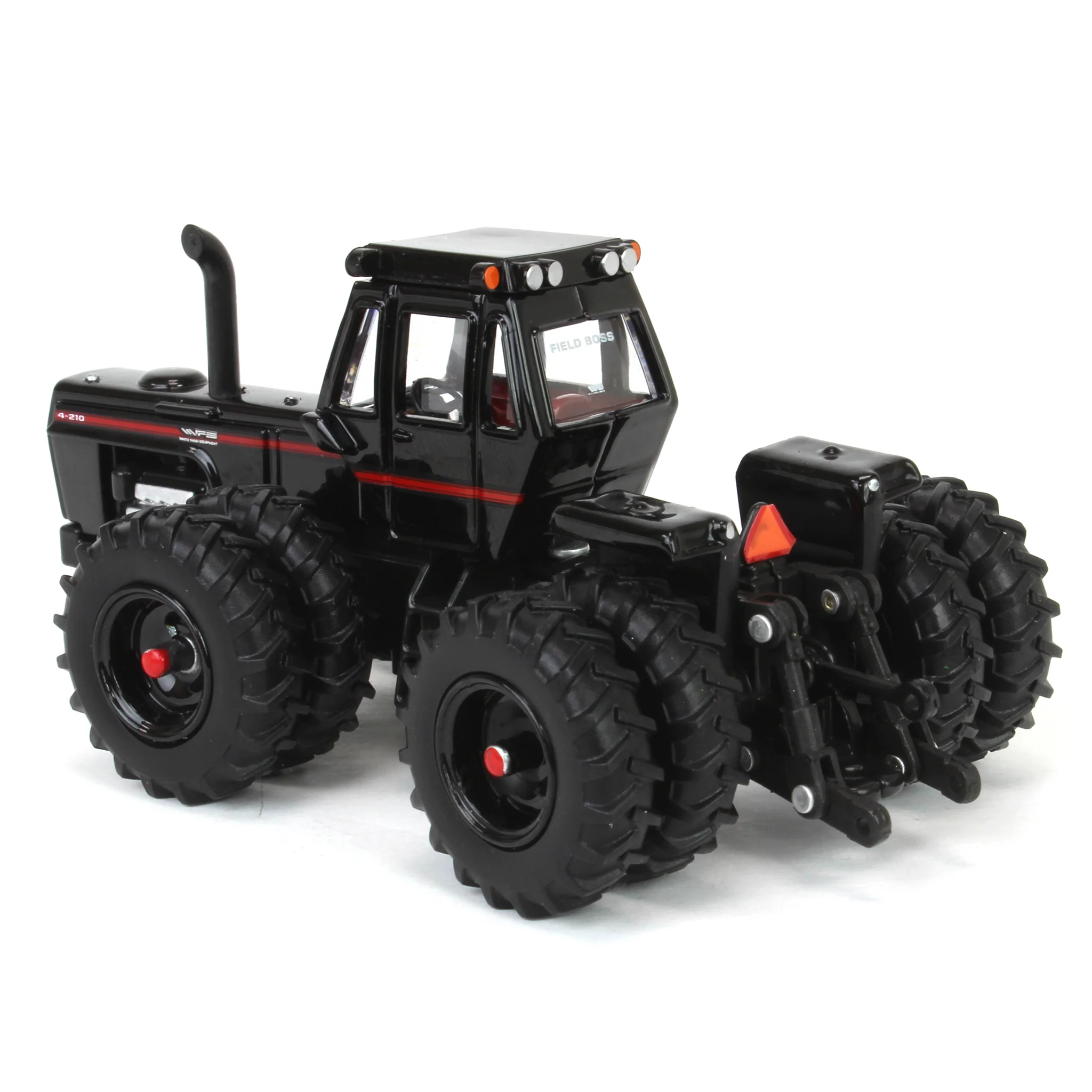 Black Chase Unit ~ 1/64 White 4-210 4WD Tractor with Duals by ERTL, 2024 National Farm Toy Museum - Image 4