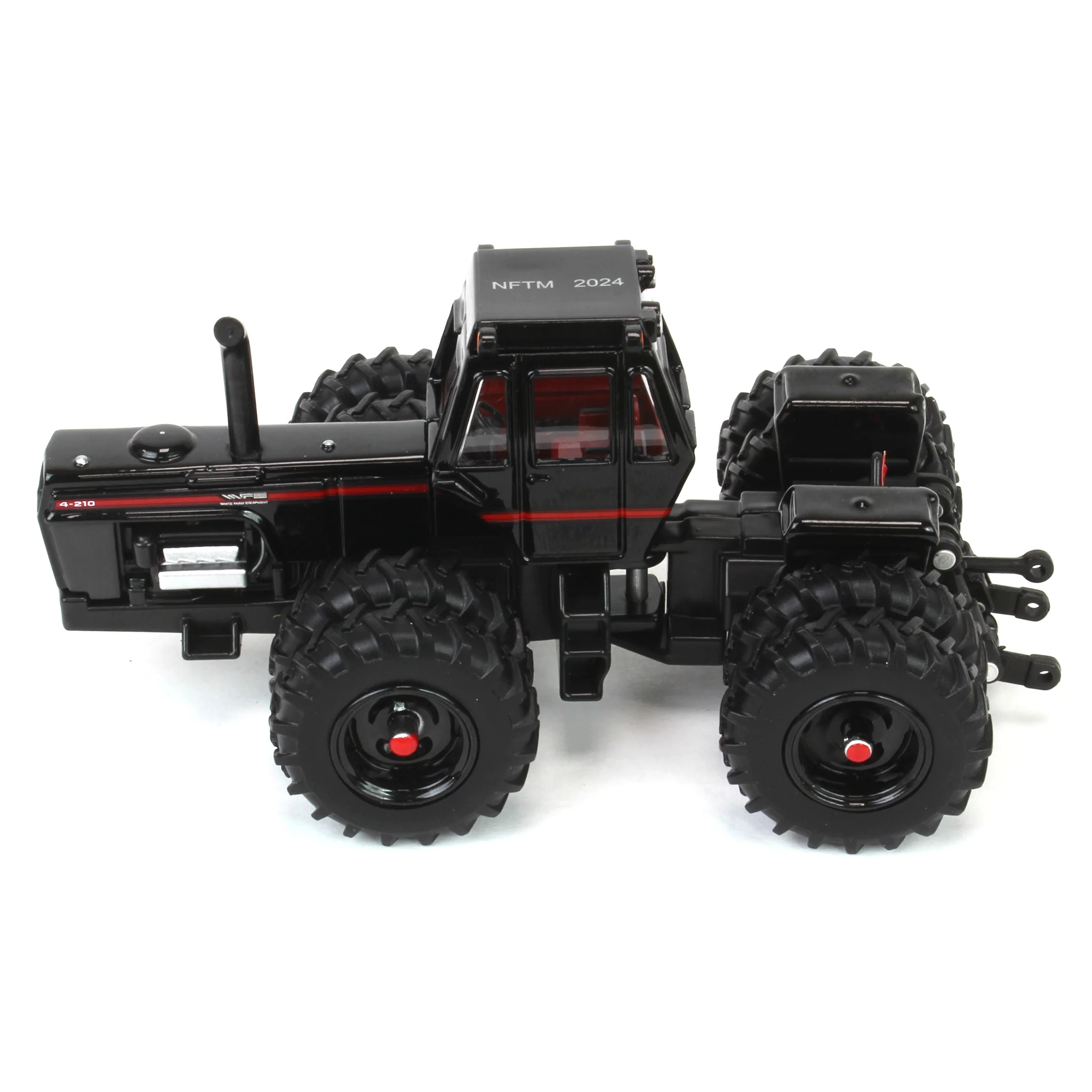 Black Chase Unit ~ 1/64 White 4-210 4WD Tractor with Duals by ERTL, 2024 National Farm Toy Museum - Image 5