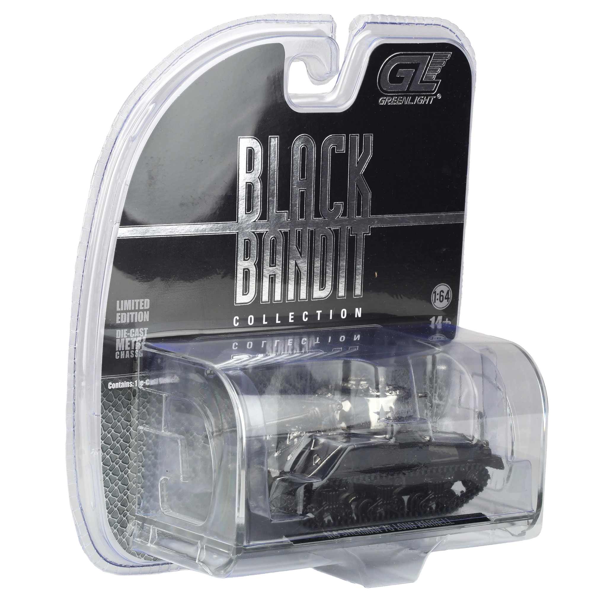 Black Chrome Chase ~ 1/64 M4 Sherman 76 Long Barrell, Black Bandit Series 30 - Image 2