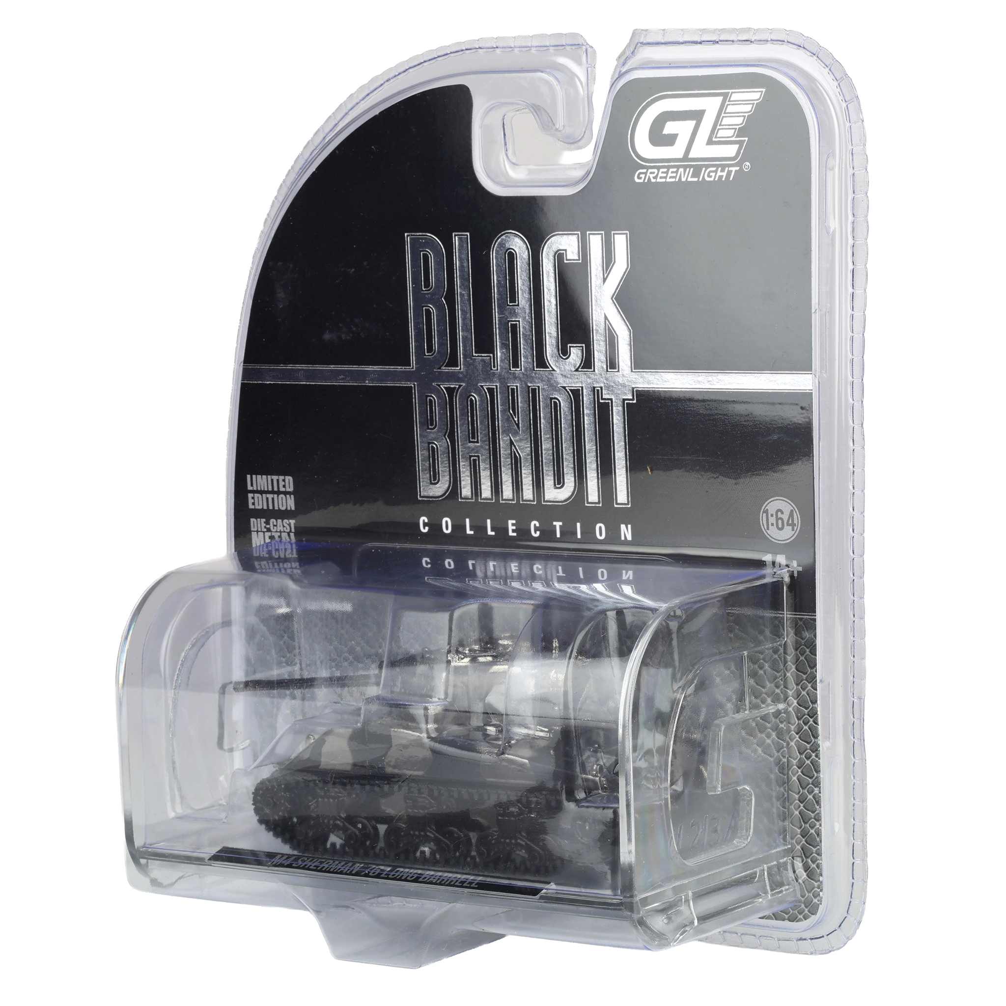 Black Chrome Chase ~ 1/64 M4 Sherman 76 Long Barrell, Black Bandit Series 30 - Image 3