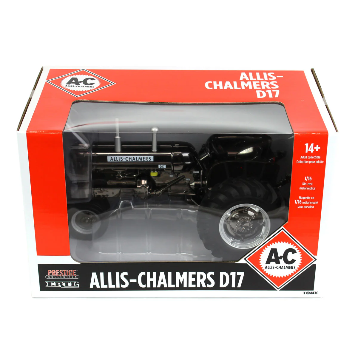 Black Chrome Chase Unit ~ 1/16 1960s Allis Chalmers D-17 Tractor with Narrow Front, ERTL Prestige Collection - Image 2
