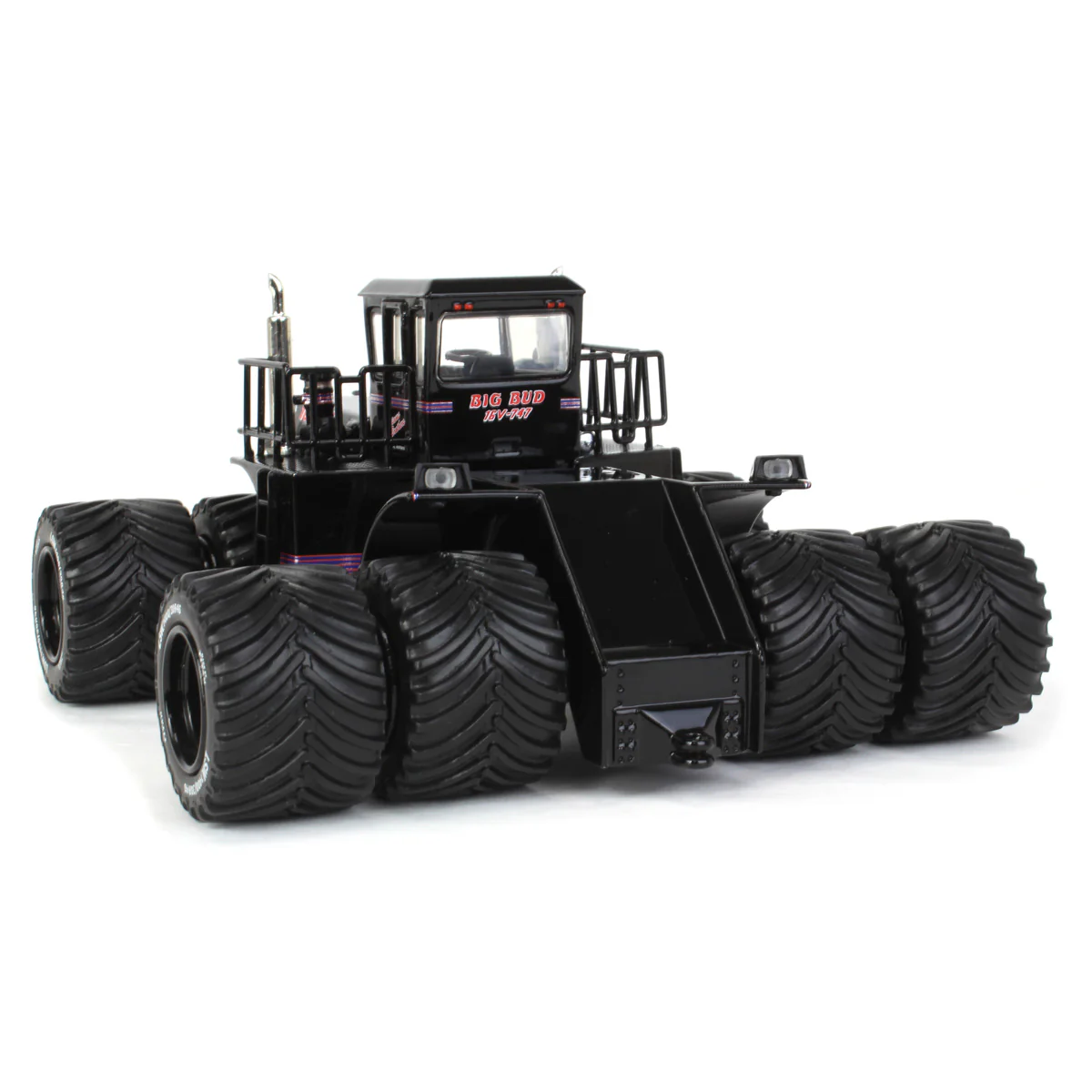 Black Edition ~ 1/64 Big Bud 16V-747 Silver Series Detroit 1100 HP Tractor with Titan Goodyear LSW Tires by First Gear - Image 4