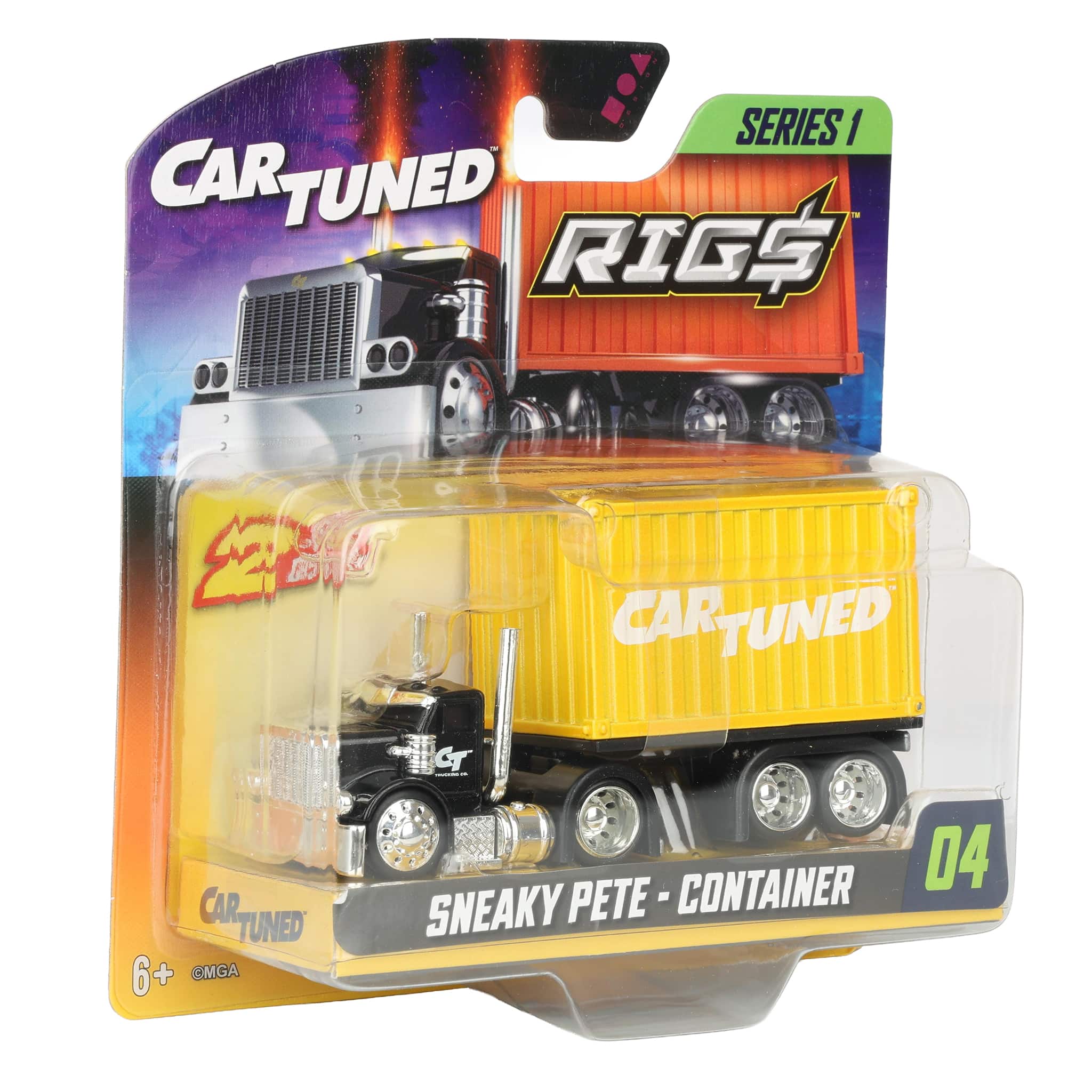 Black Sneaky Pete with Yellow Stackable Container CarTuned RIGS Series 1 - Image 2