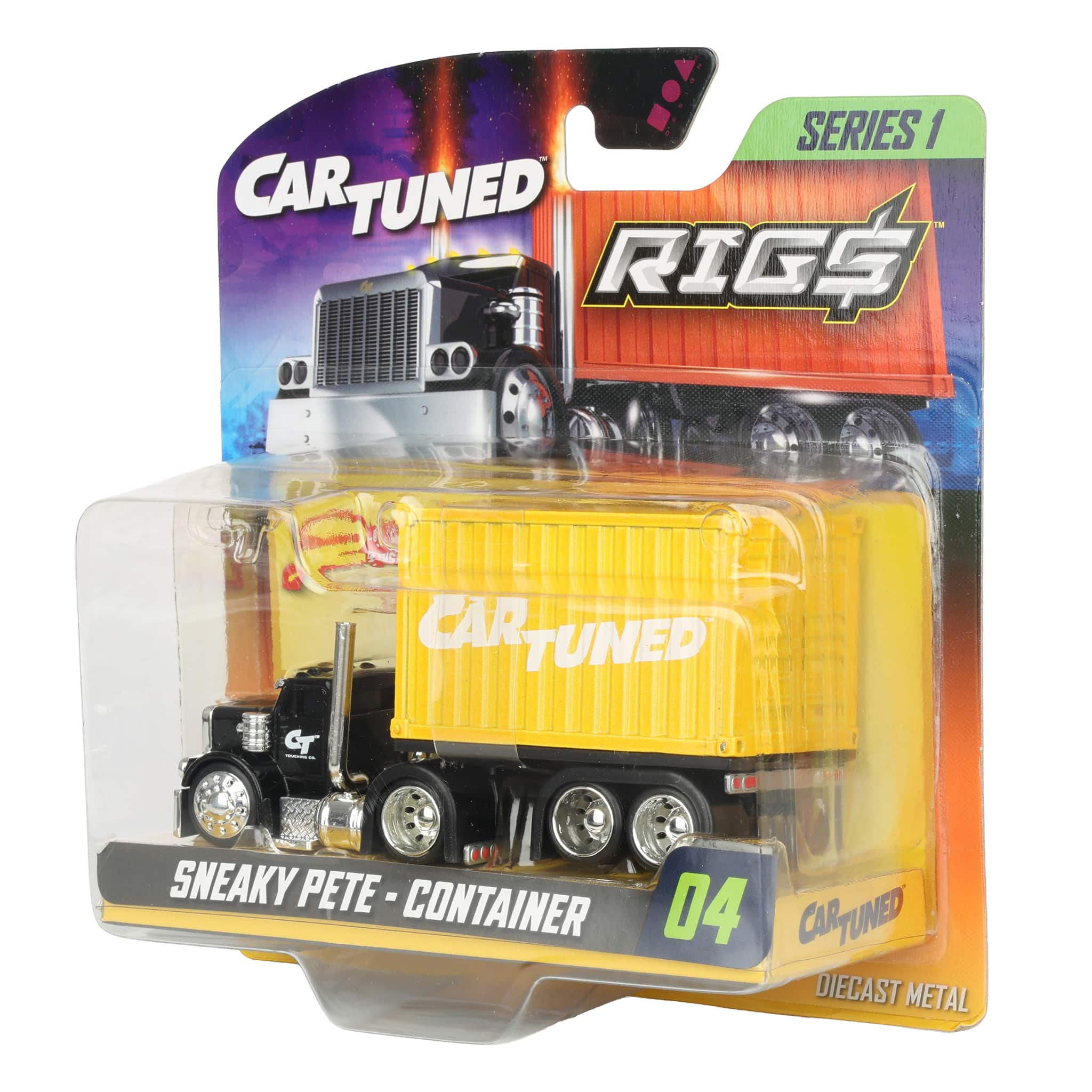 Black Sneaky Pete with Yellow Stackable Container CarTuned RIGS Series 1 - Image 3
