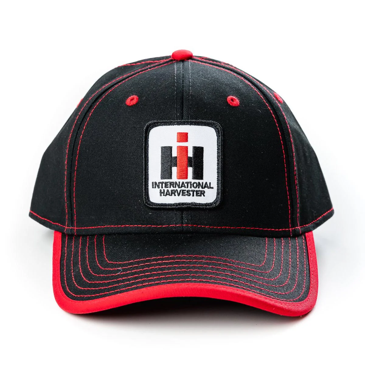 Black with Red Accents IH Logo Hat - Image 2