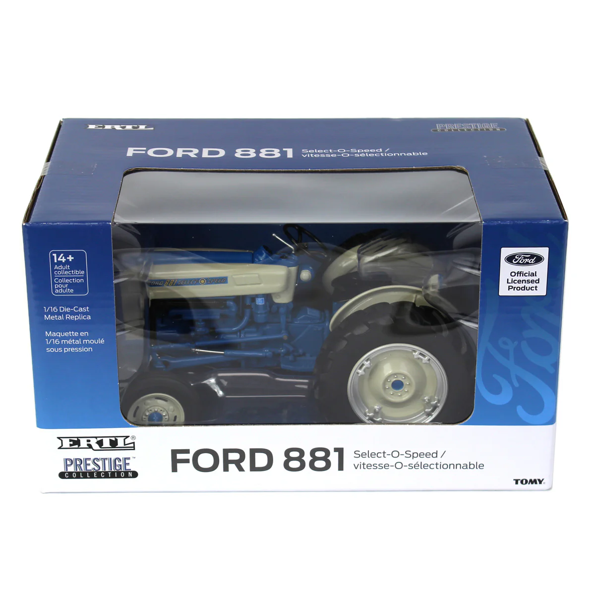 Blue Chase Unit ~ 1/16 Ford 881 Select-O-Speed Tractor with Wide Front, ERTL Prestige Collection - Image 6