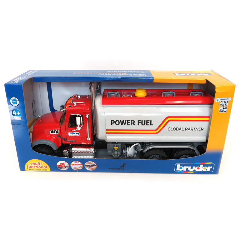 BONUS: 1/16 BRUDER Mack Granite Fuel Tanker with Bruder Hard Hat - Image 4