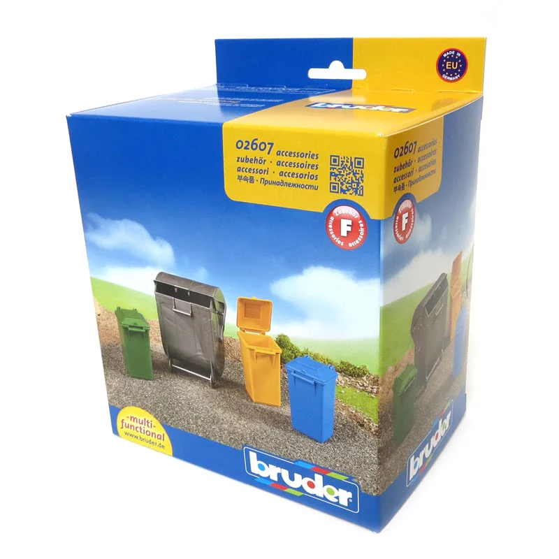 1/16 Bruder Garbage Can Set - Image 2