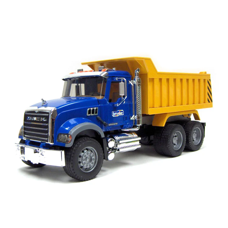 Bruder MACK Granite Dump Truck with Plow Blade - Image 2