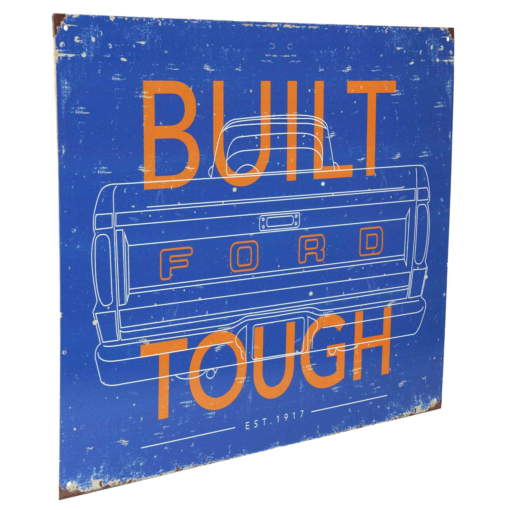 Built Ford Tough Est. 1917 Artwork Tin Sign 16" x 12.5" - Image 2