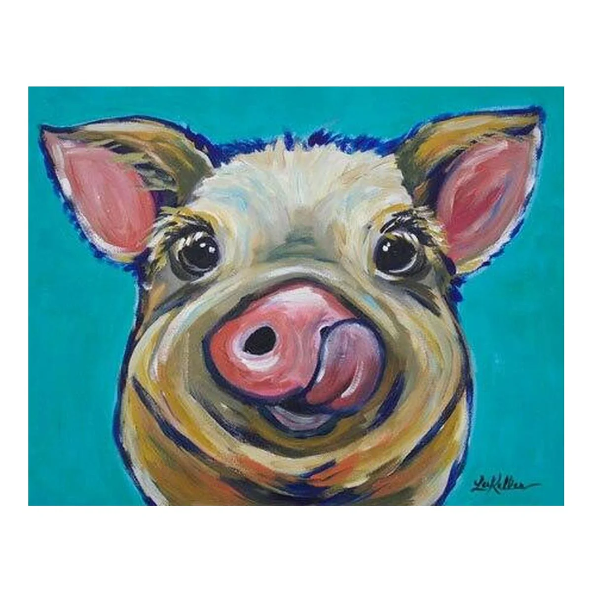 Caesar the Pig 16" x 12.5" Tin Sign