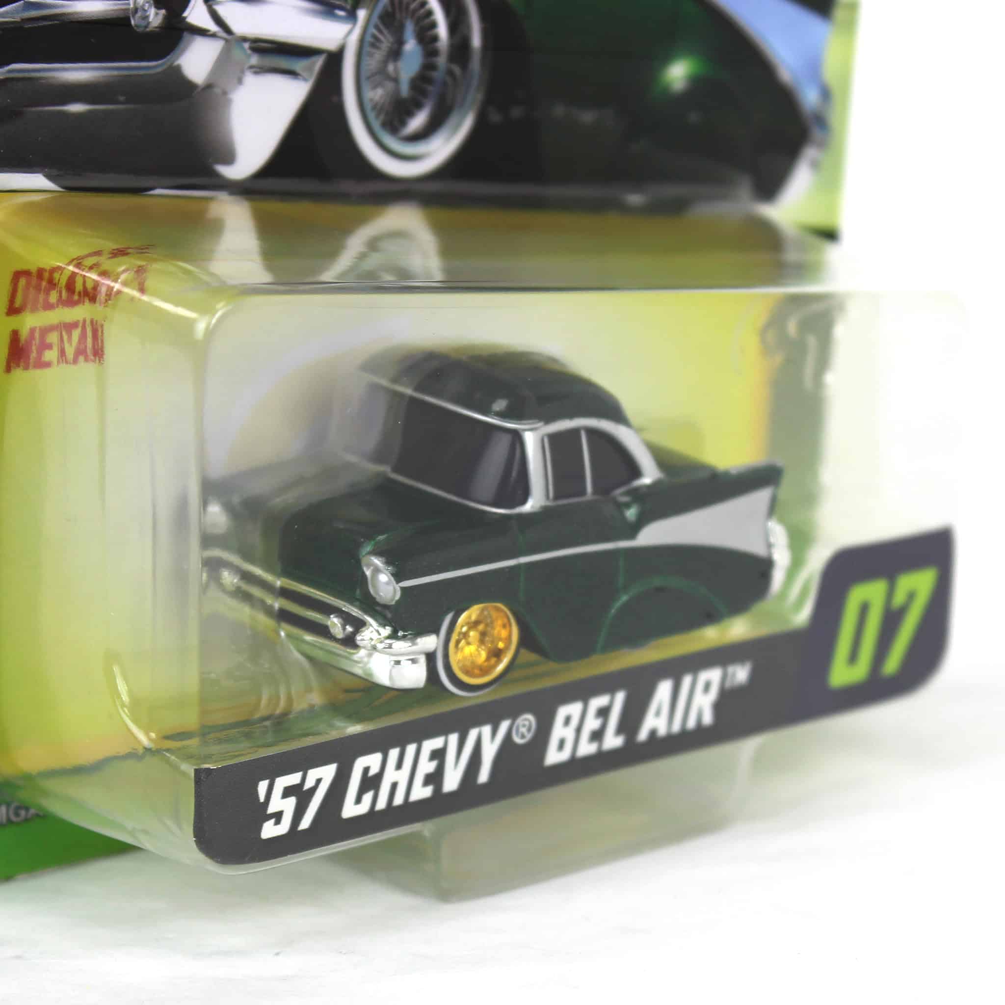 CarTuned 1957 Chevy Bel Air Lowrider, Green & Gold, Mainline Series 3 - Image 2