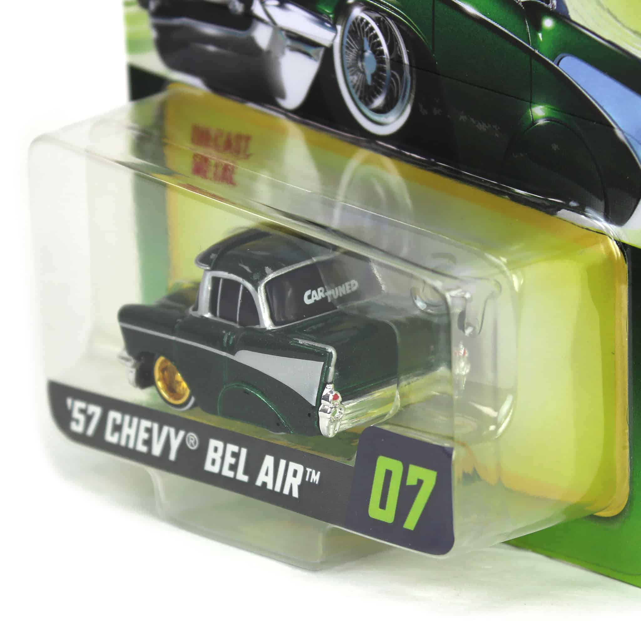 CarTuned 1957 Chevy Bel Air Lowrider, Green & Gold, Mainline Series 3 - Image 3