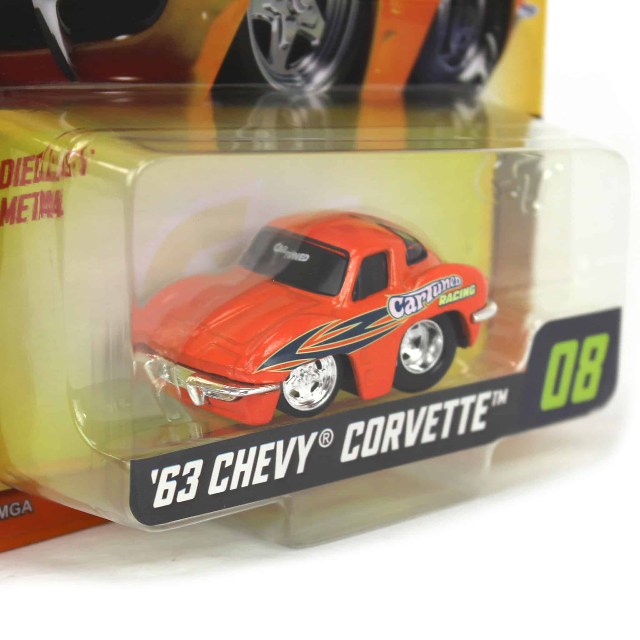 CarTuned 1963 Chevy Corvette, Orange, Mainline Series 3 - Image 2