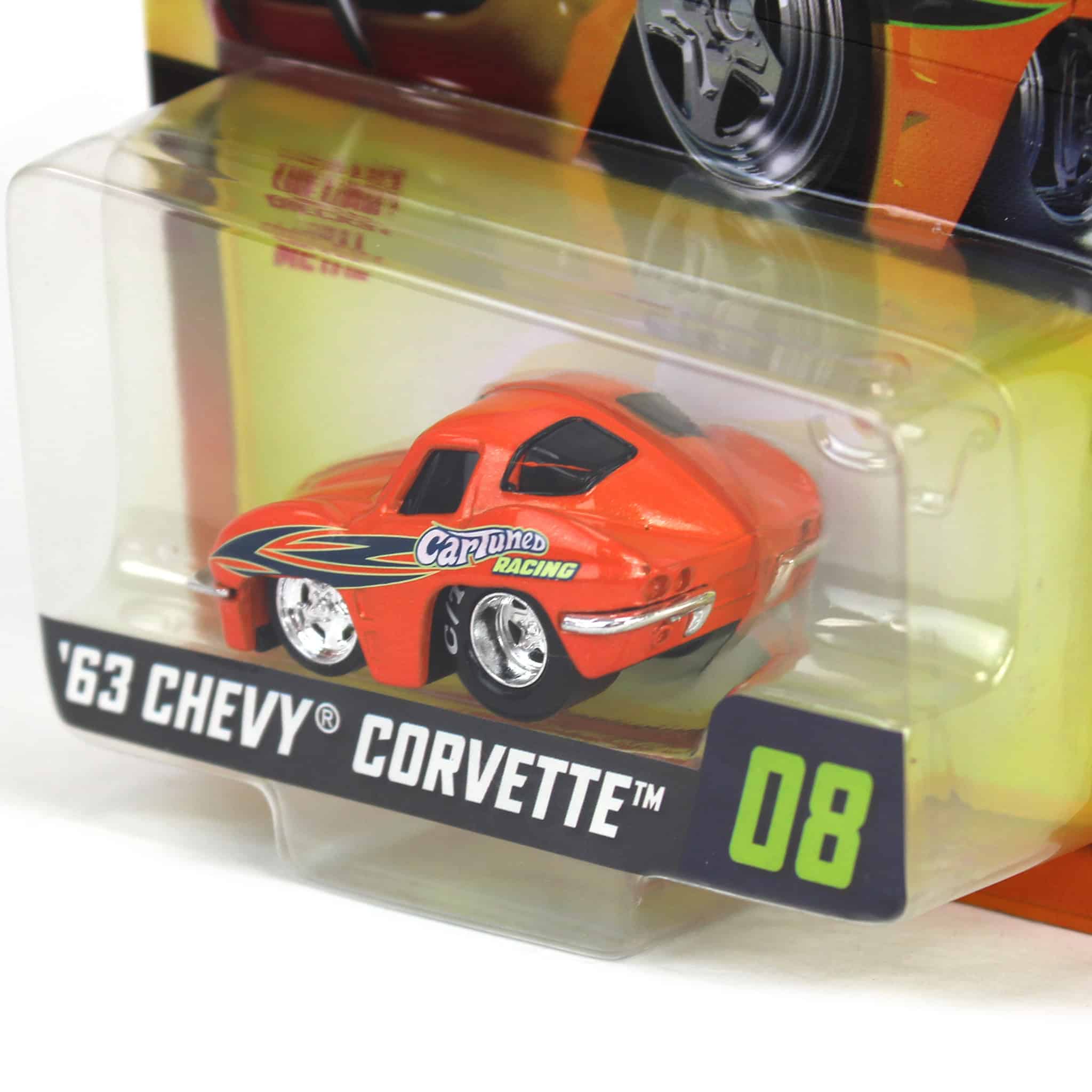 CarTuned 1963 Chevy Corvette, Orange, Mainline Series 3 - Image 3