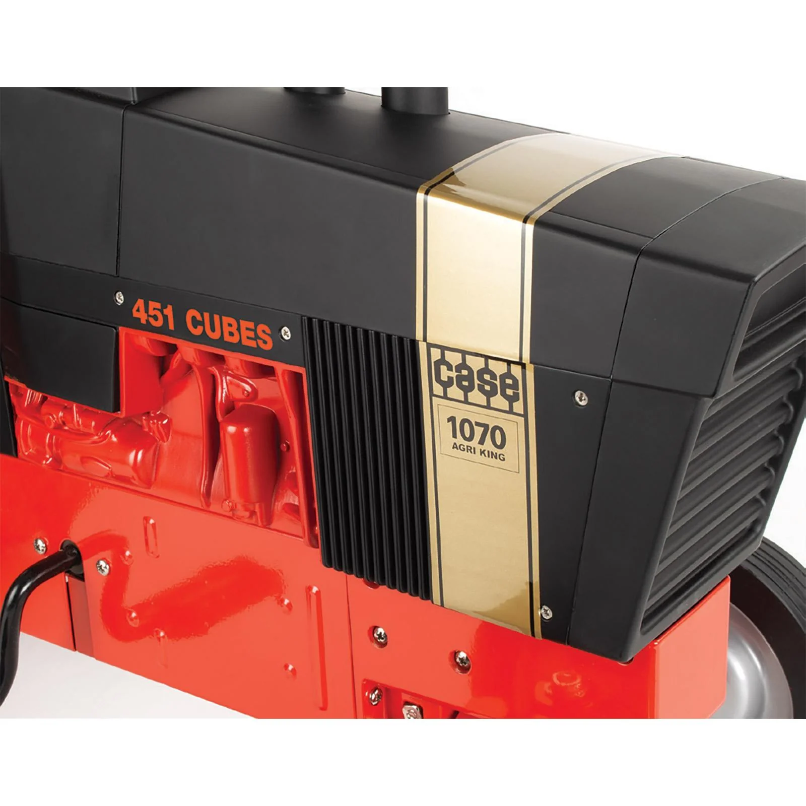Case 1070 Agri King Black Knight Demonstrator Pedal Tractor with Rear Duals, ERTL Limited Series - Image 8
