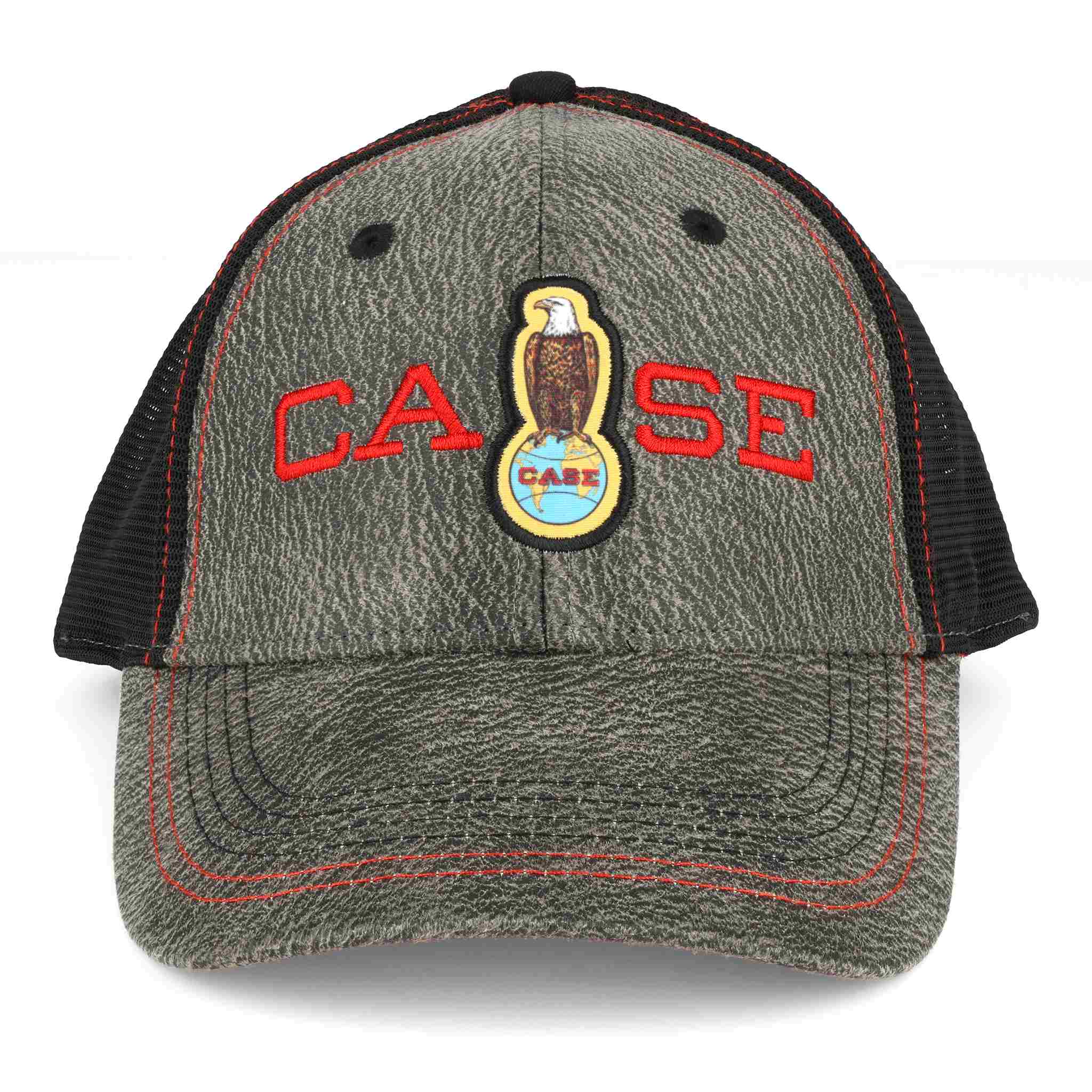 Case Abe Eagle Gray & Black Canvas Mesh Back Cap - Image 2