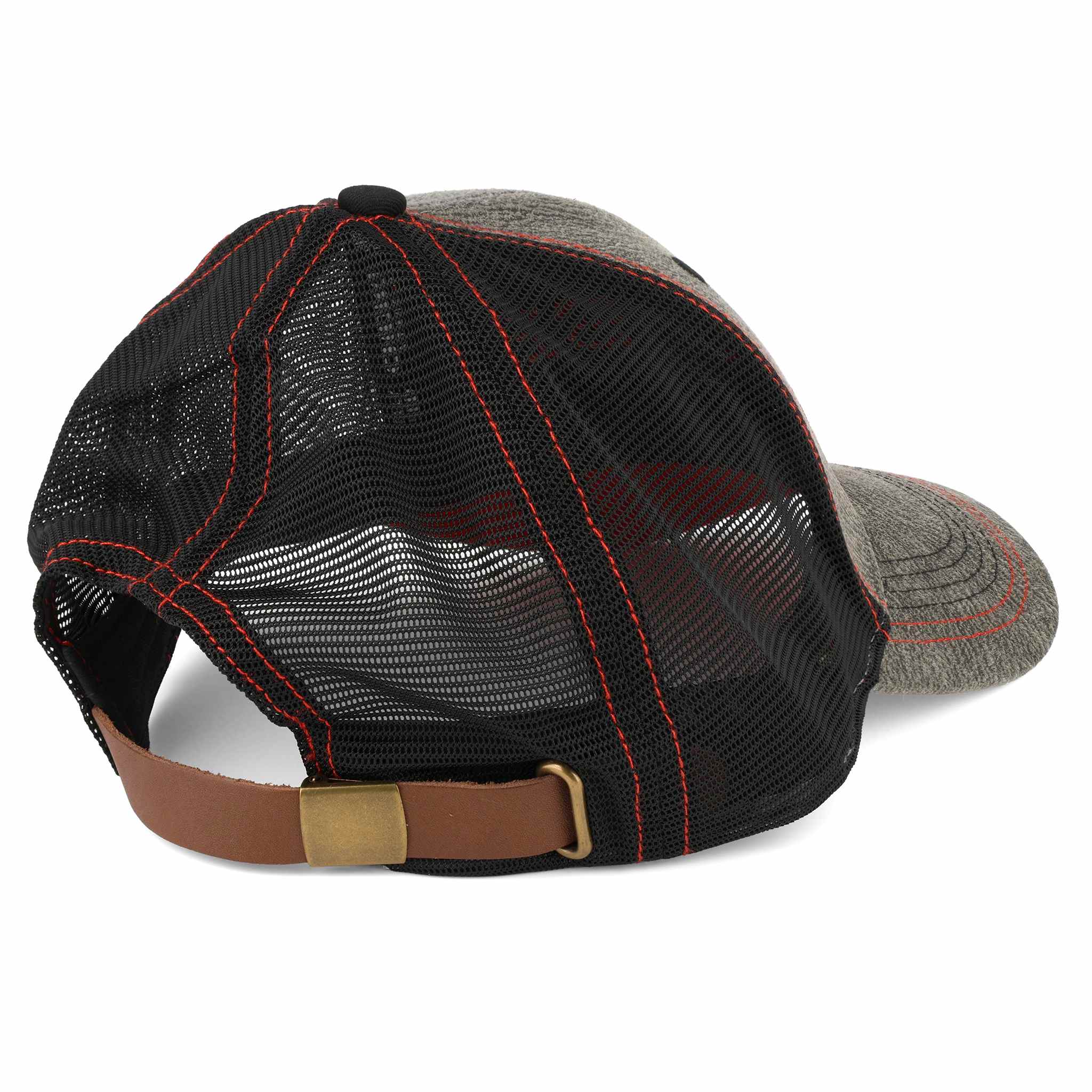Case Abe Eagle Gray & Black Canvas Mesh Back Cap - Image 3