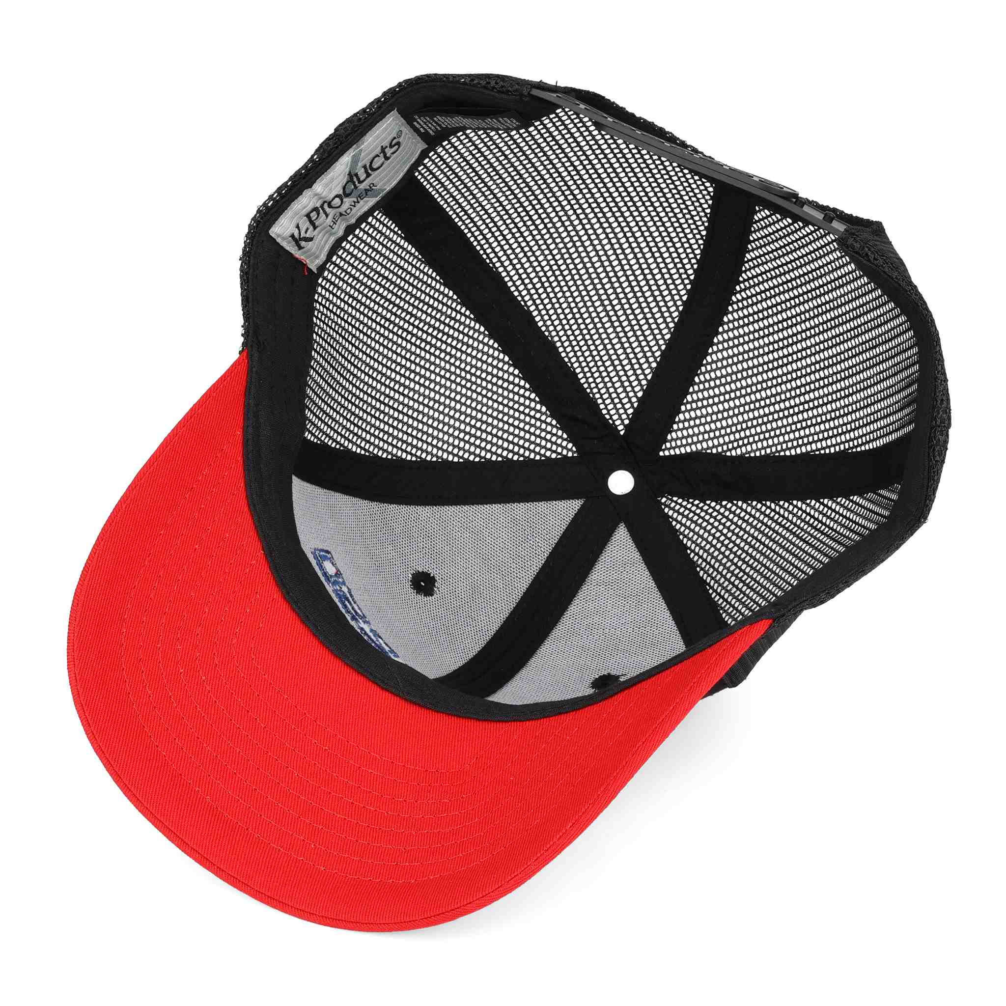 Case IH 250 USA Red and Black Twill Cap with Black Mesh - Image 4