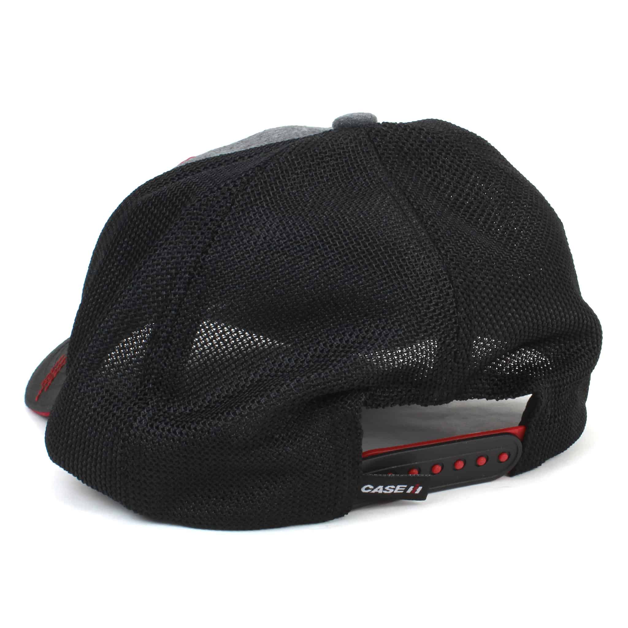 Case IH Built By Farmers Gray & Black Mesh Back Hat - Image 3