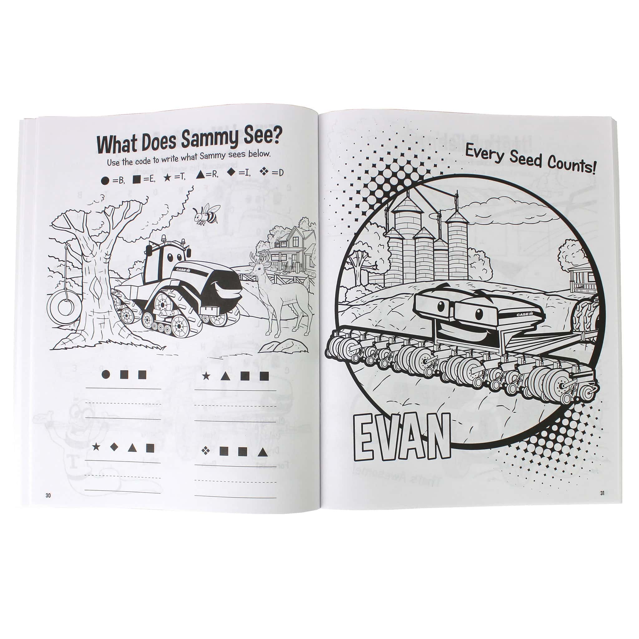 Case IH Casey & Friends Kids Coloring & Activities Book IV - Image 4