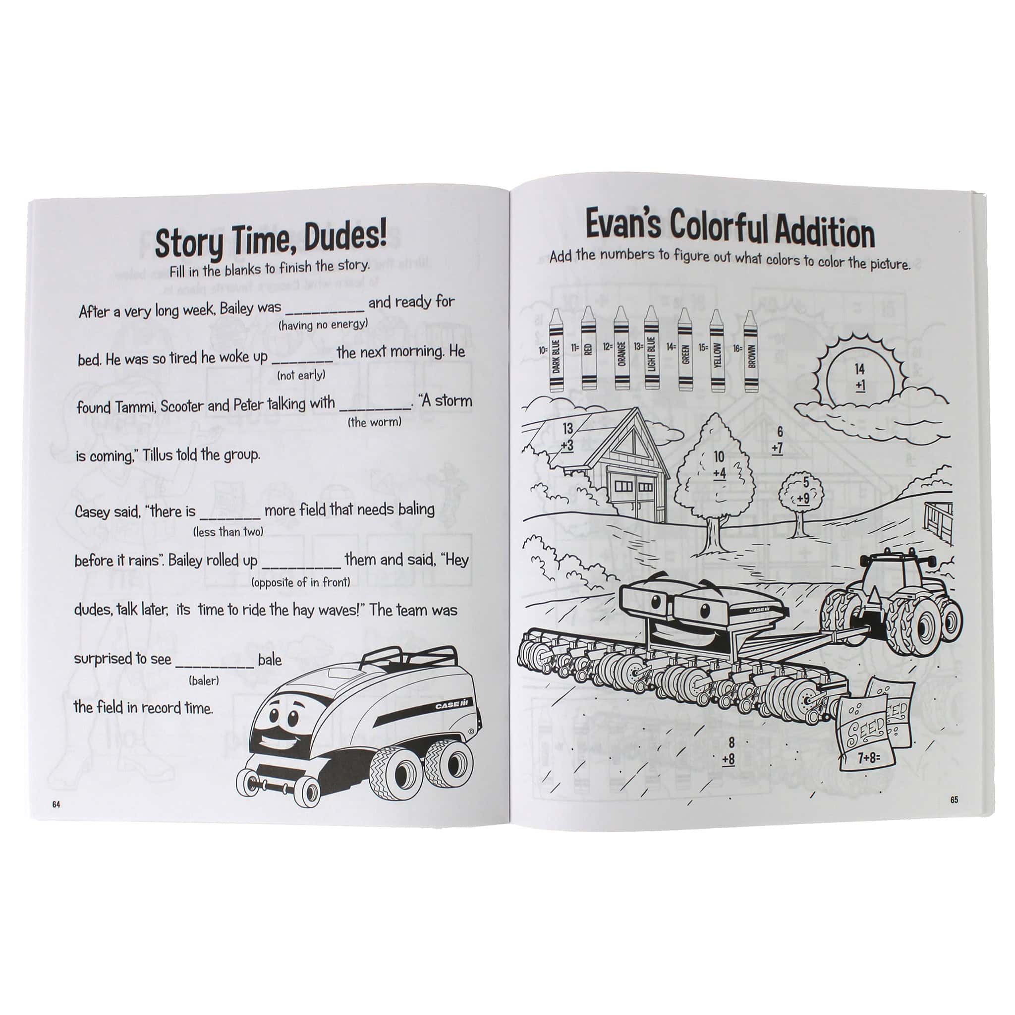 Case IH Casey & Friends Kids Coloring & Activities Book IV - Image 6