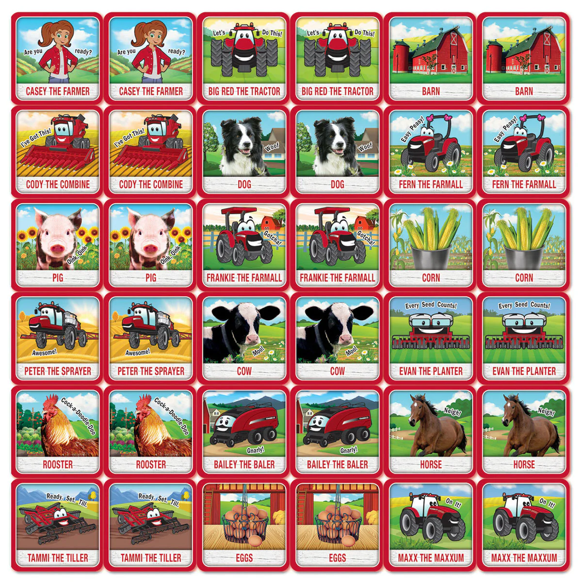 Case IH Casey & Friends Matching Game - Image 2