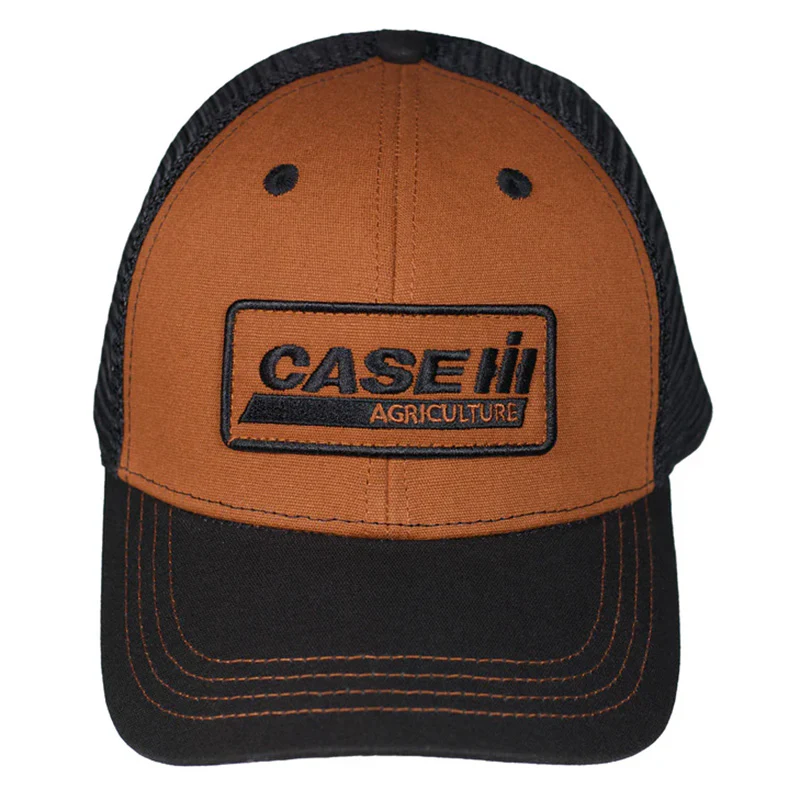Case IH Duck Canvas Mesh Back Tucker Hat with Classic Logo Patch - Image 2