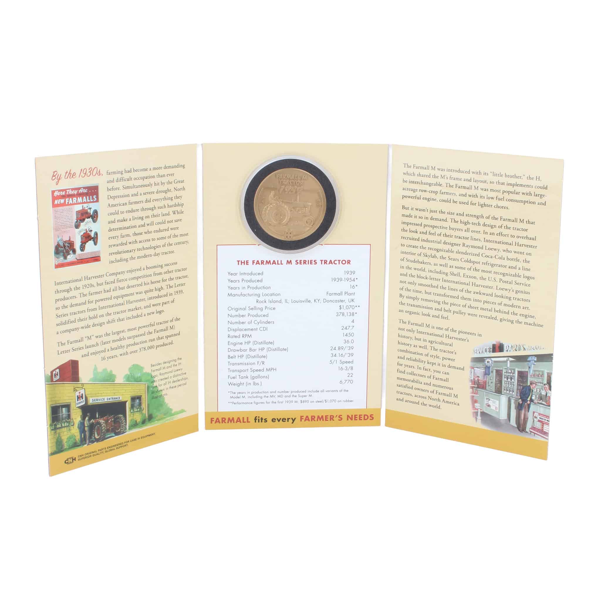 Case IH Farmall M Medallion and Booklet, 2nd in 2005 Heritage Series - Image 2