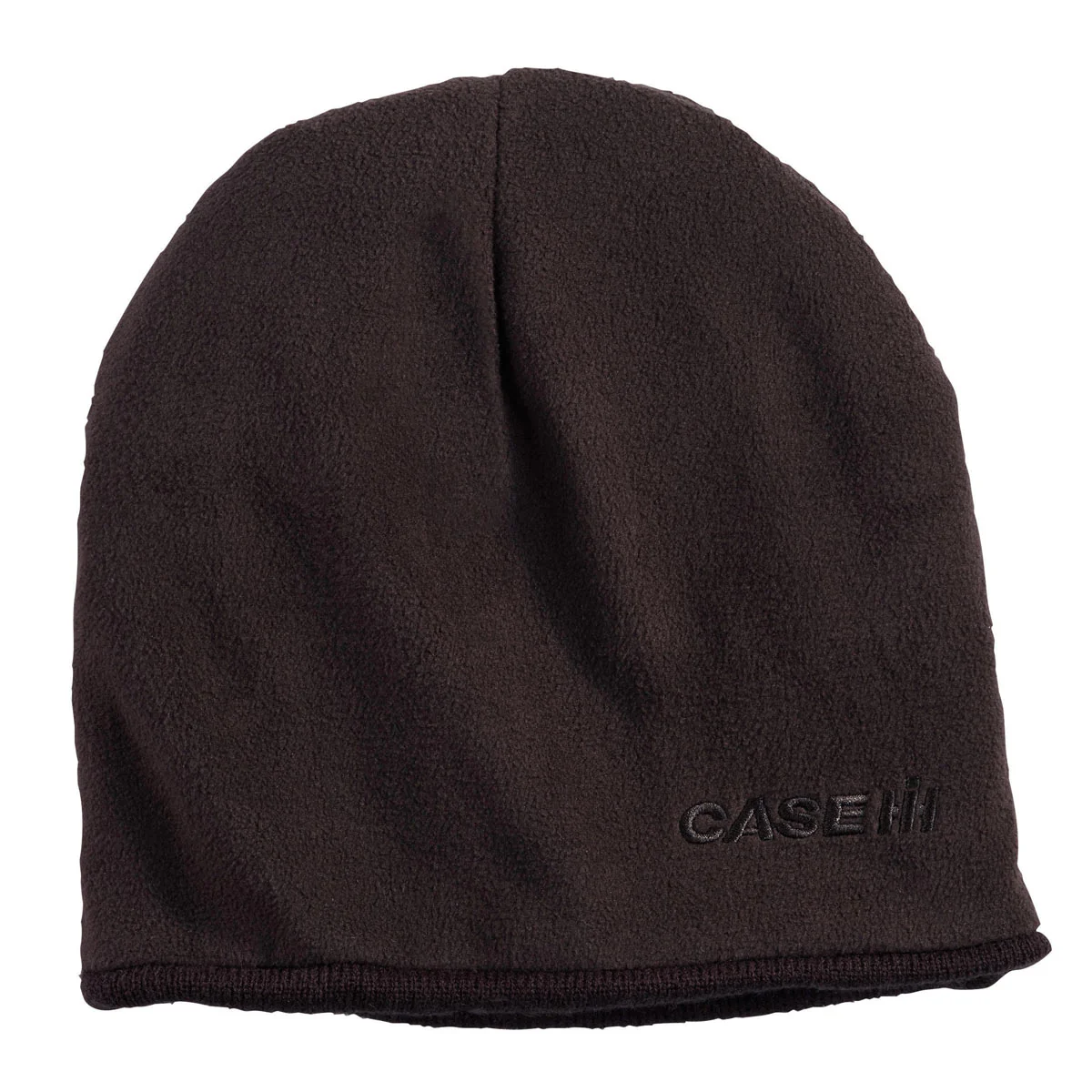 Case IH Fleece Knit Reversible Black Beanie - Image 2
