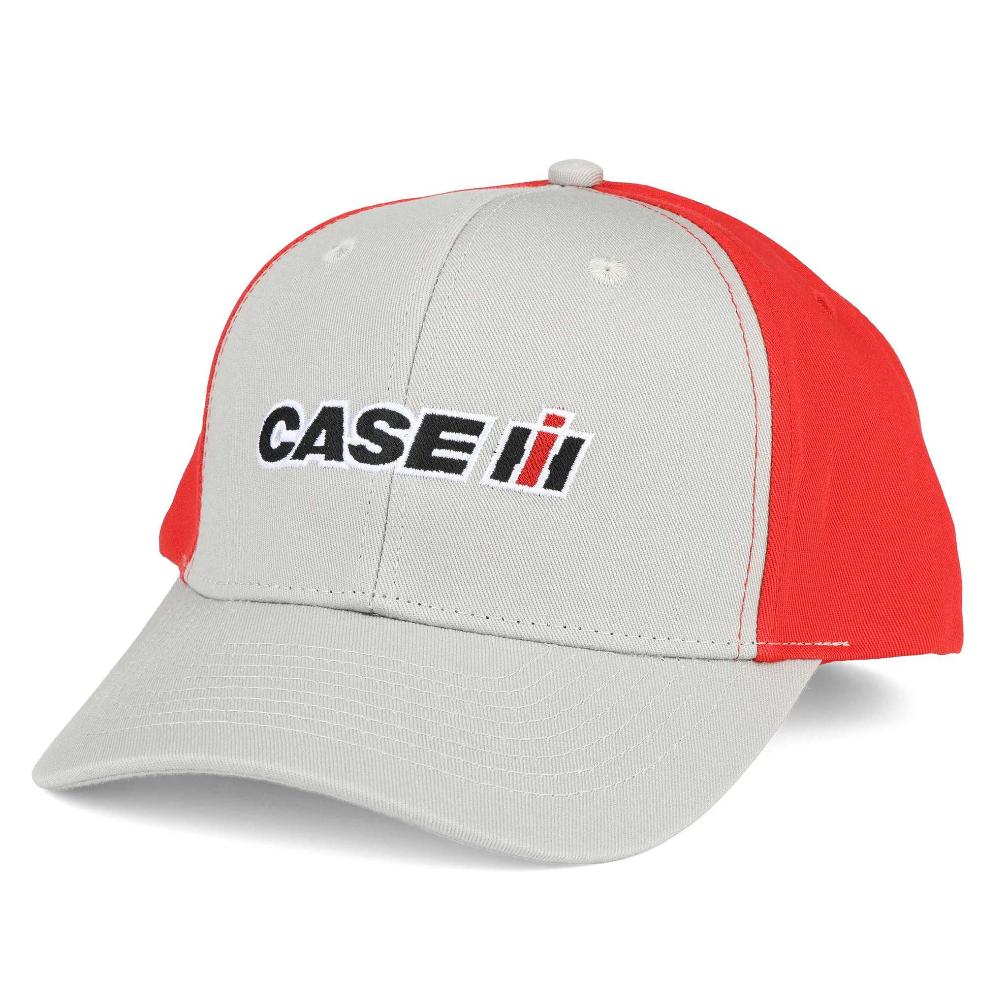 Case IH Gray and Red Twill Cap
