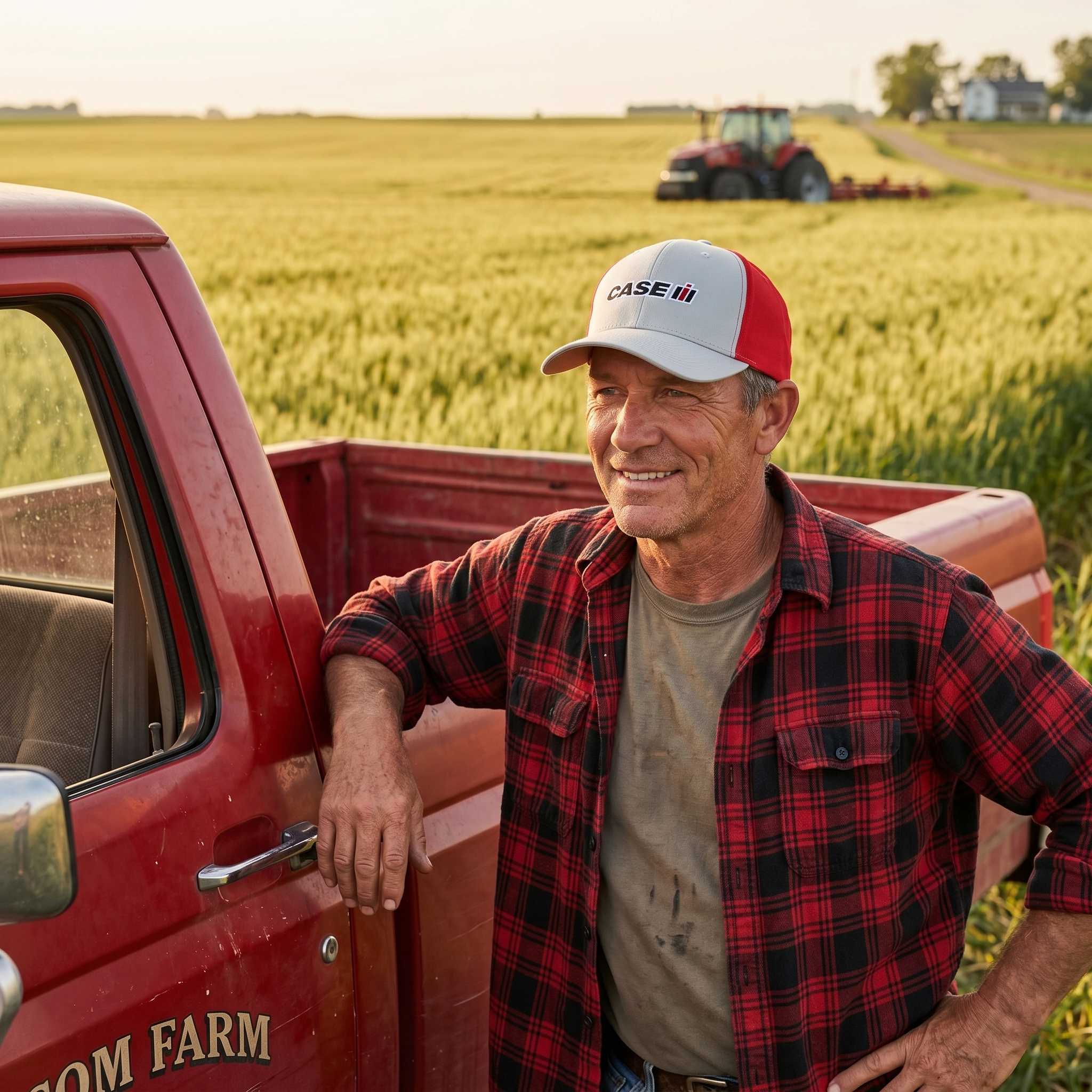 Case IH Gray and Red Twill Cap - Image 5