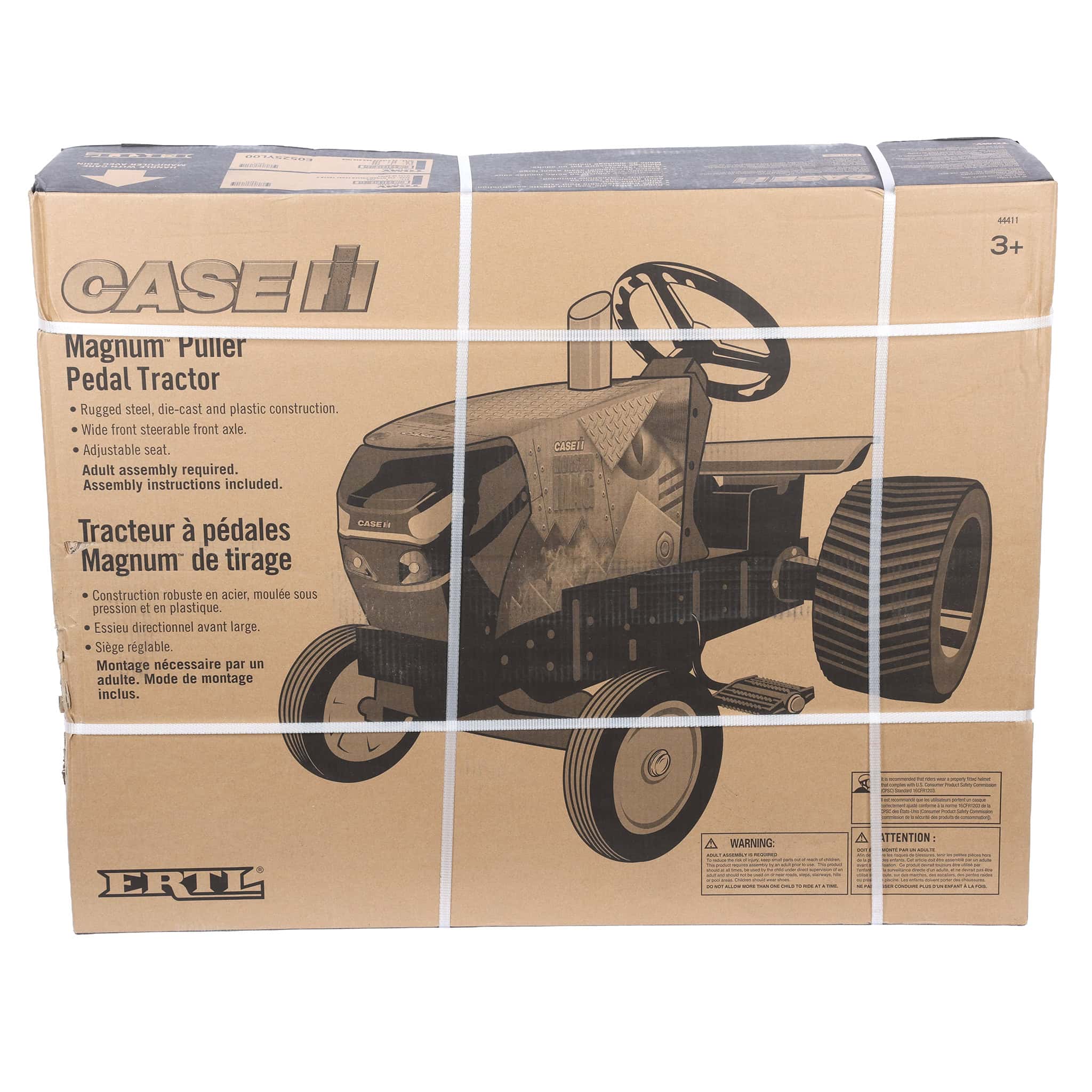 Case IH Magnum "Monster Mag" Pulling Pedal Tractor with Wide Rear Tires by ERTL - Image 8