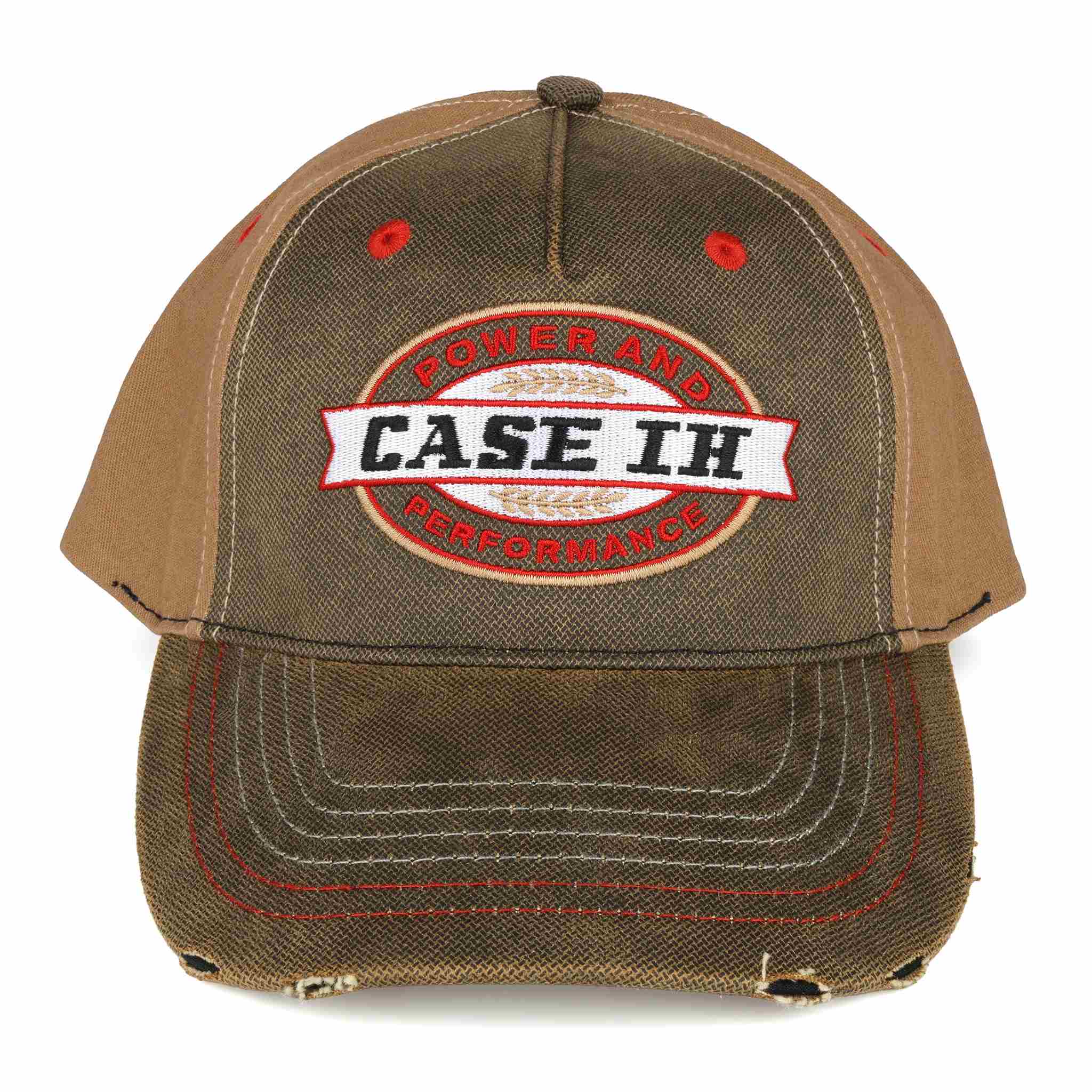 Case IH Power & Performance Badge Brown Twill Back Cap - Image 2
