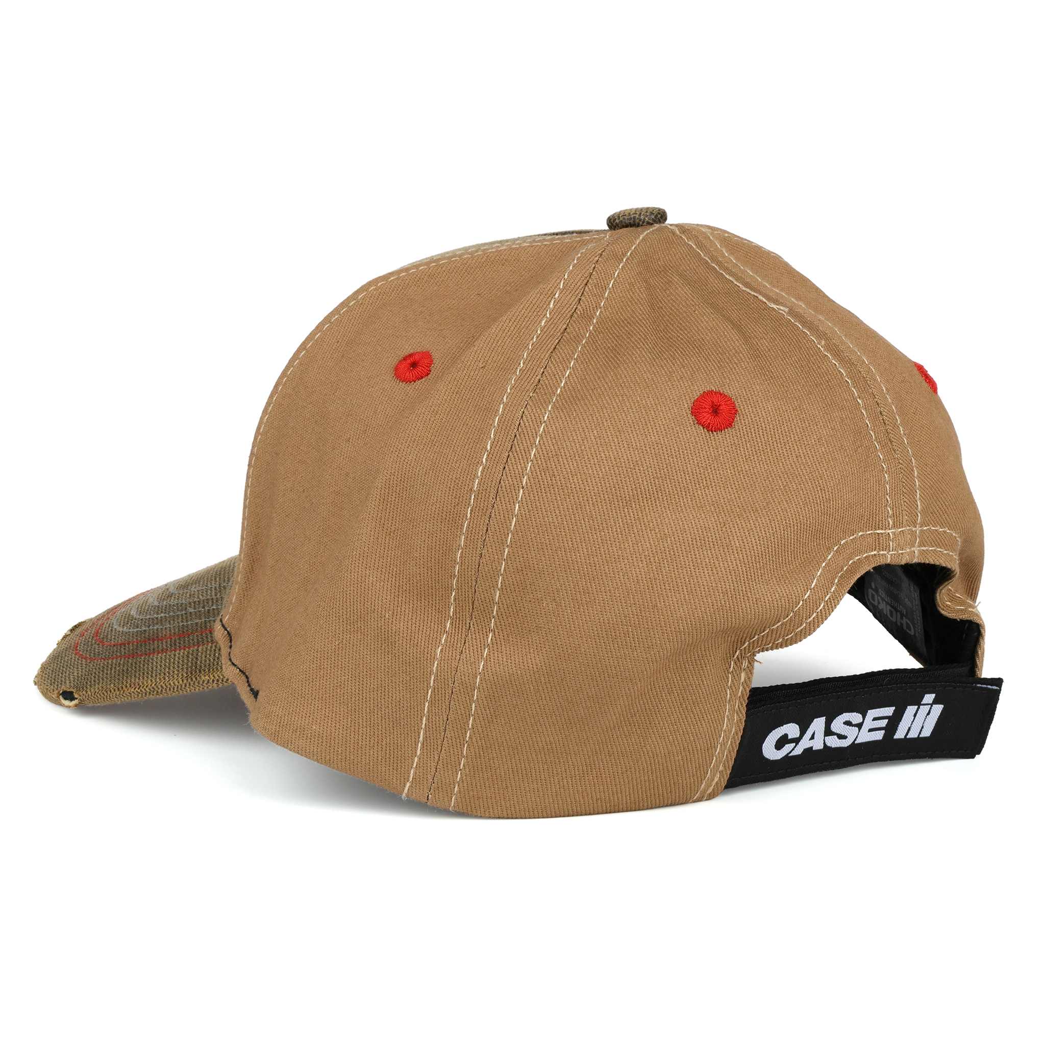Case IH Power & Performance Badge Brown Twill Back Cap - Image 3
