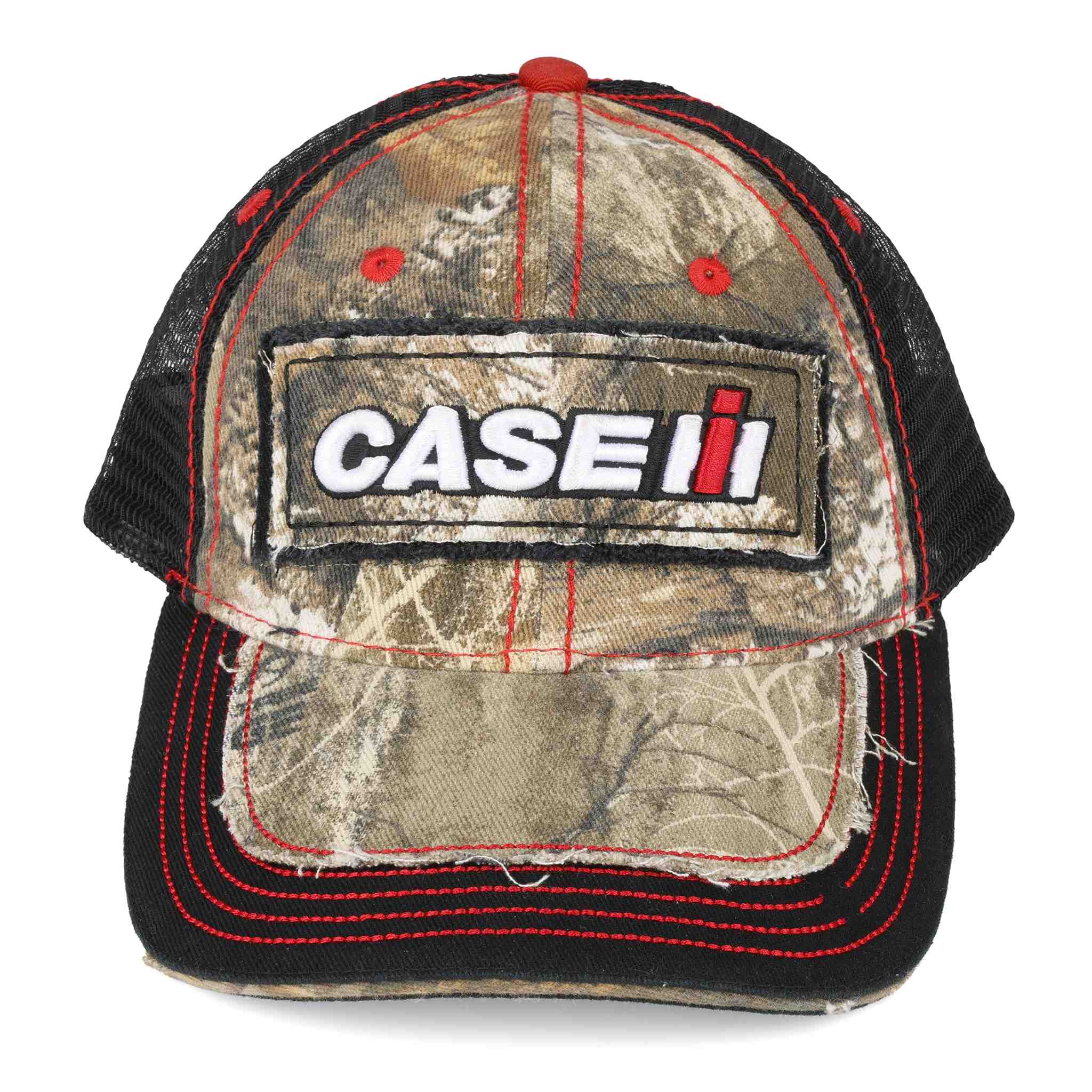 Case IH YOUTH cap distress with Camo and Black Mesh - Image 2