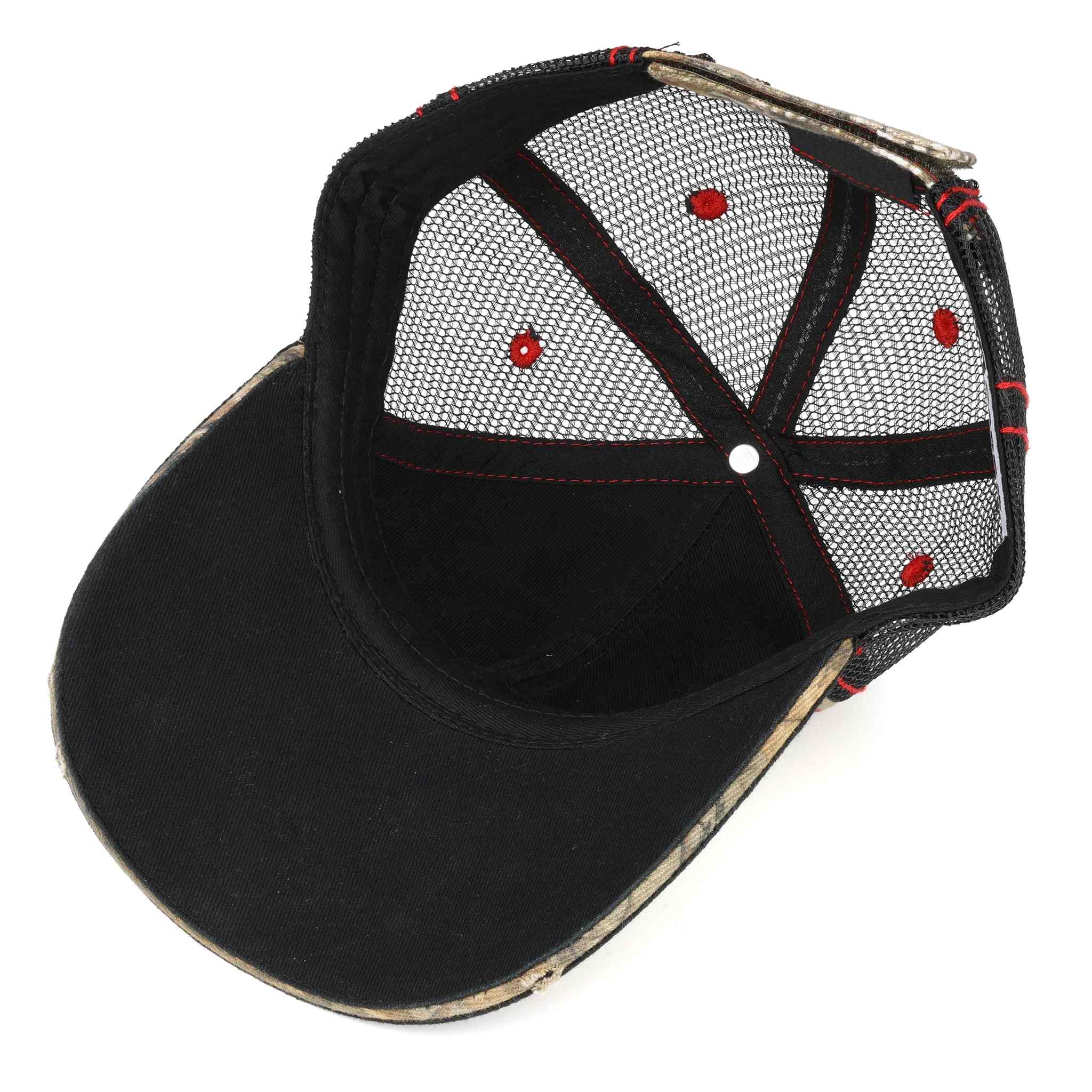 Case IH YOUTH cap distress with Camo and Black Mesh - Image 4