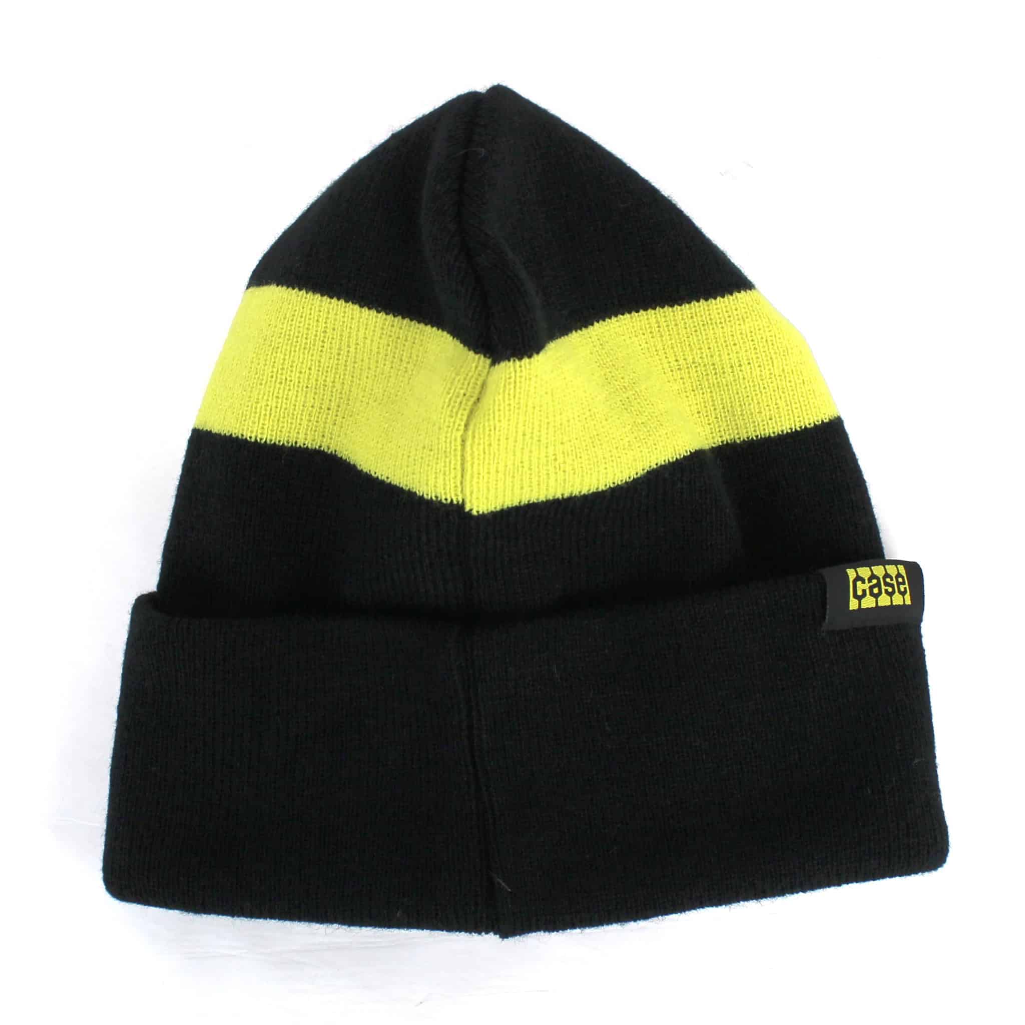 Case Knit Beanie with Safety Yellow Stripe - Image 3