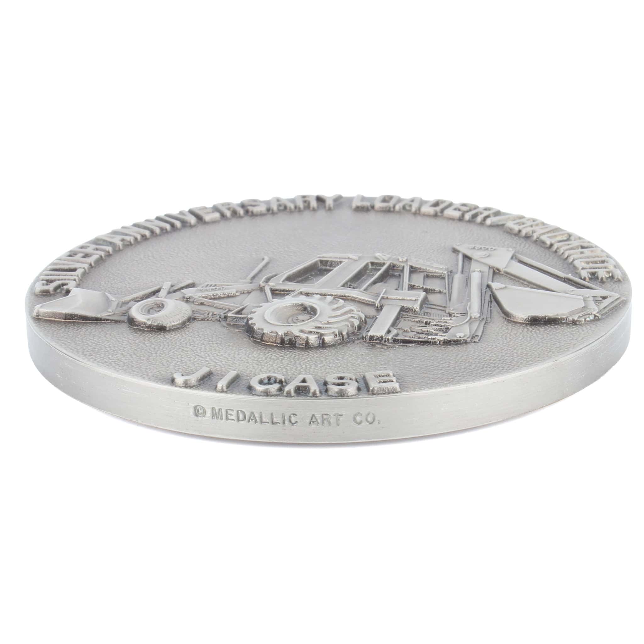 Case Silver Anniversary 580D Loader Backhoe Medallion 1982 LE by Medallic Art Co - Image 3