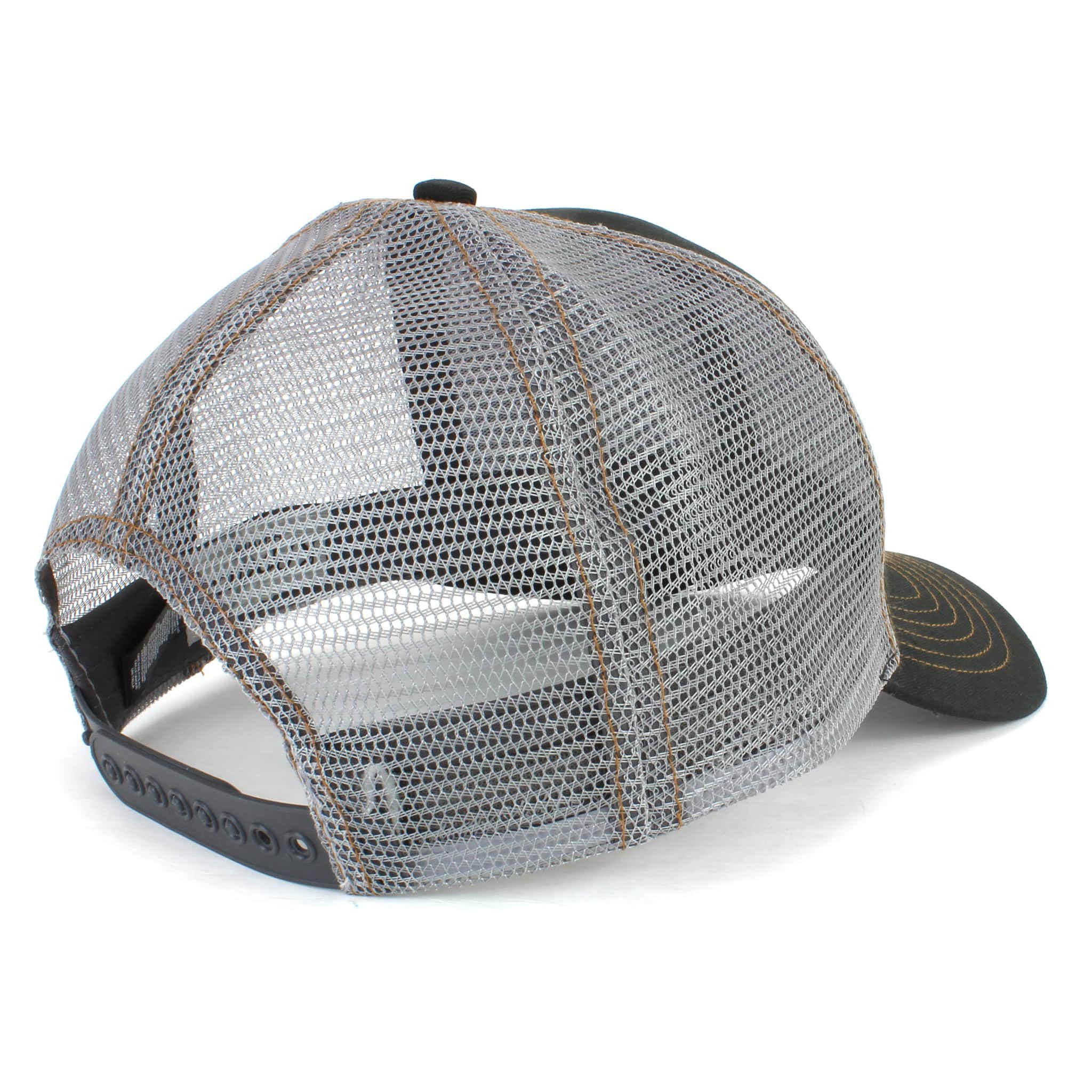 Case Tread Logo Cap with Mesh Back, Black & Gray - Image 3