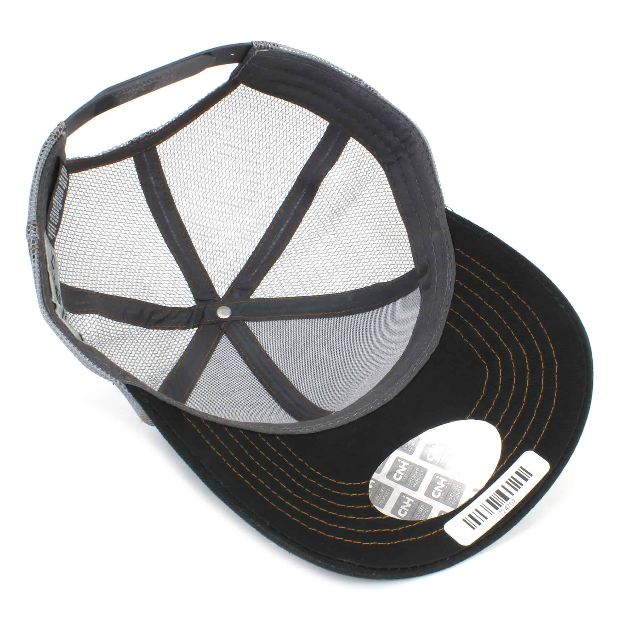 Case Tread Logo Cap with Mesh Back, Black & Gray - Image 4