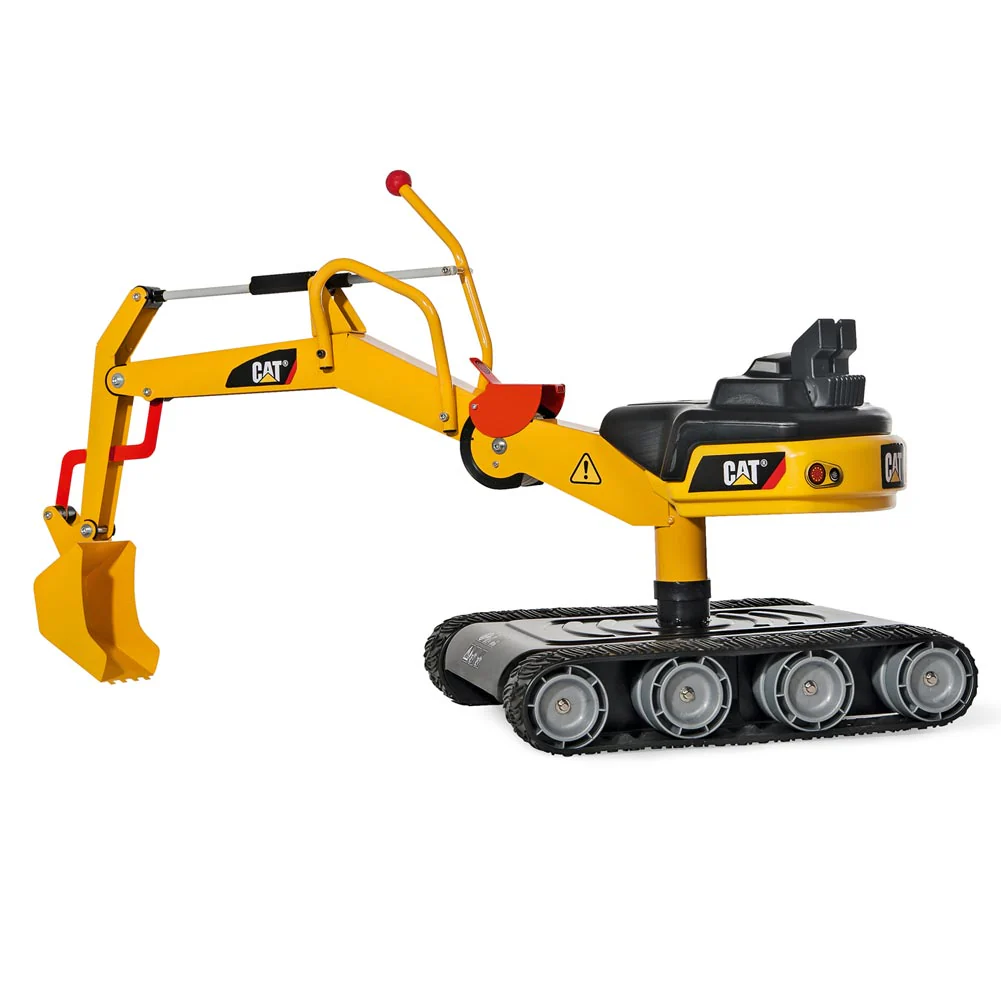 CAT Metal Ride-On Excavator with Tracks - Image 2