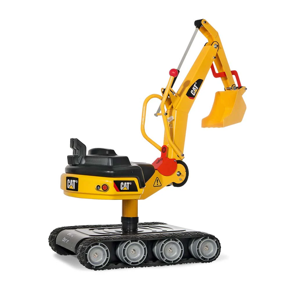 CAT Metal Ride-On Excavator with Tracks - Image 4