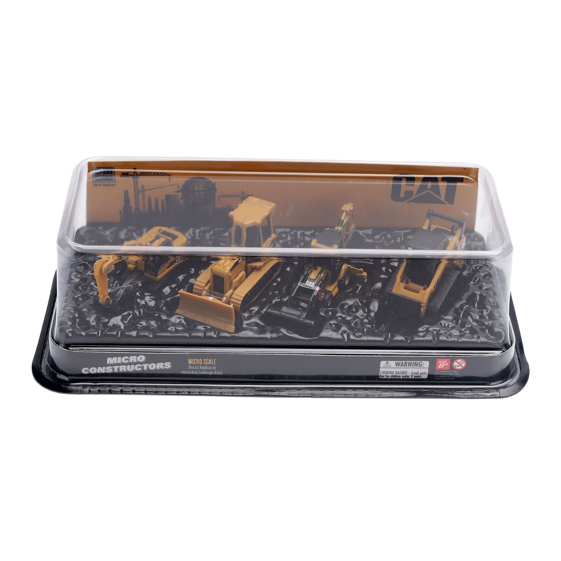 CAT Micro Constructors Set with Excavator, Tractor, Backhoe Loader & Track Loader by Diecast Masters - Image 2