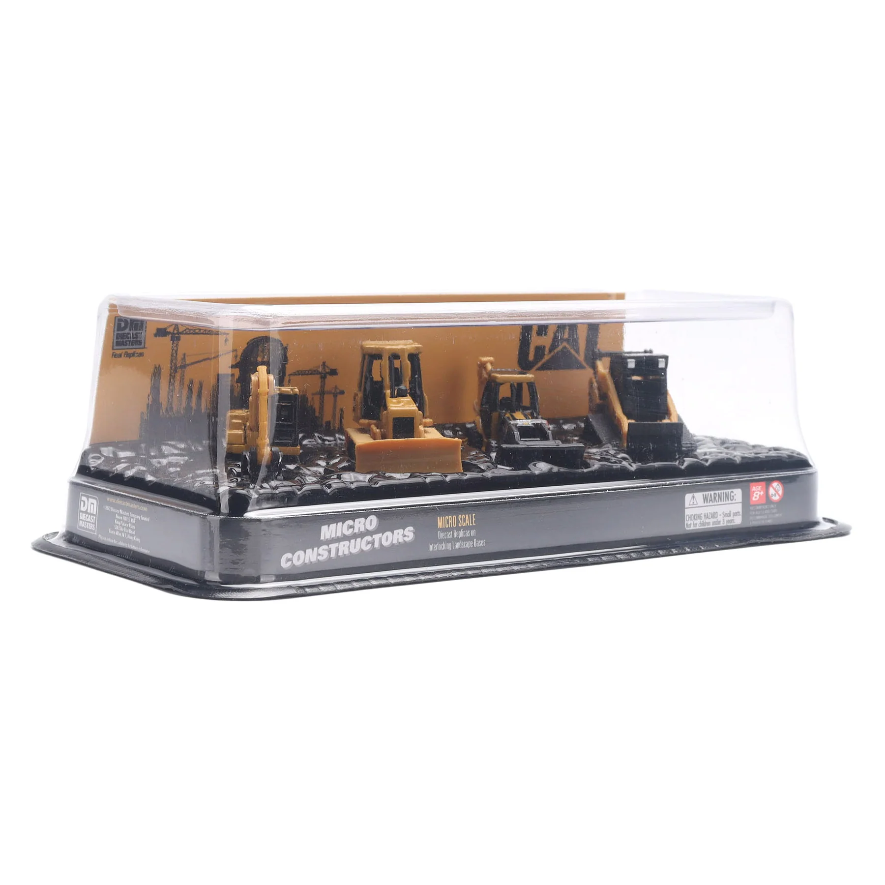 CAT Micro Constructors Set with Excavator, Tractor, Backhoe Loader & Track Loader by Diecast Masters - Image 3