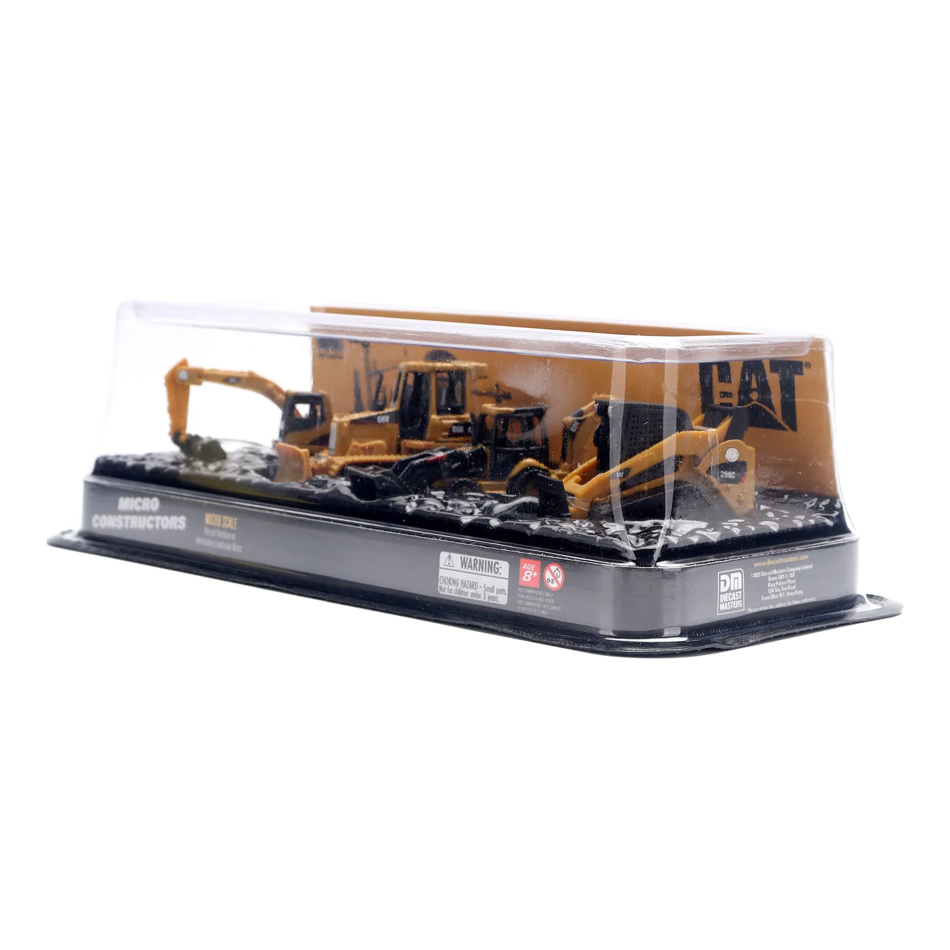CAT Micro Constructors Set with Excavator, Tractor, Backhoe Loader & Track Loader by Diecast Masters - Image 4