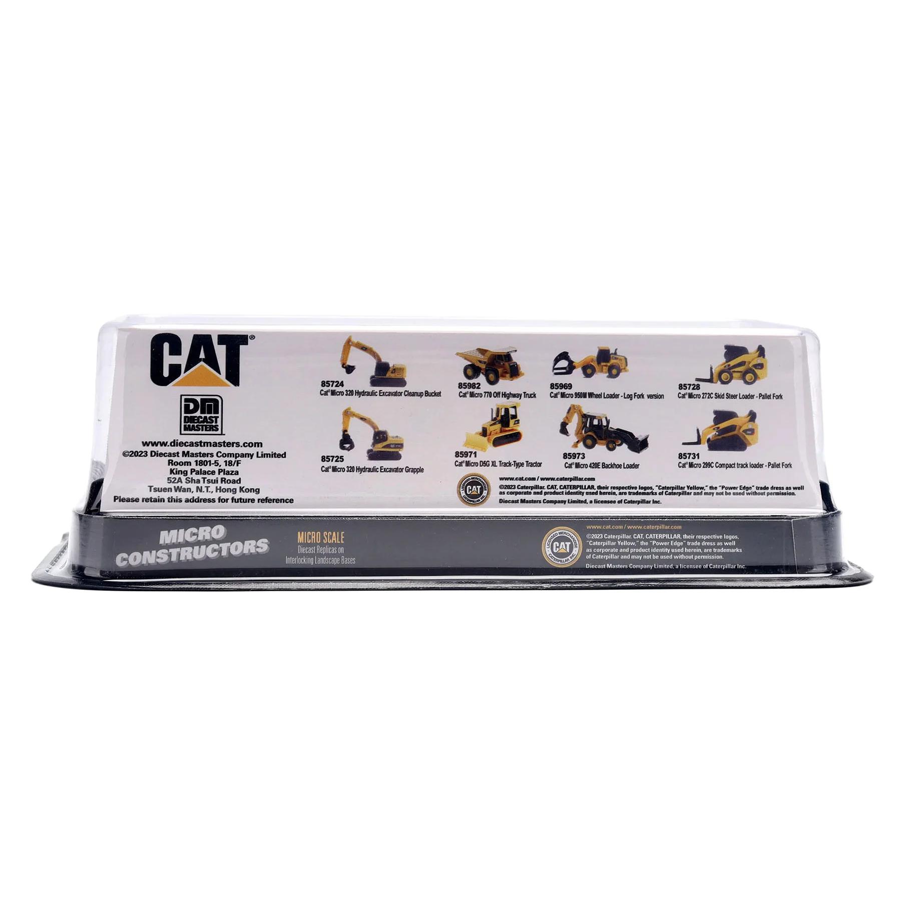 CAT Micro Constructors Set with Excavator, Tractor, Backhoe Loader & Track Loader by Diecast Masters - Image 6