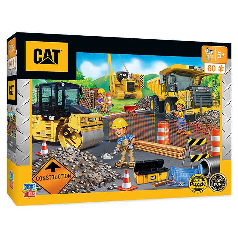 Caterpillar "Parking Lot" 60 Piece Puzzle